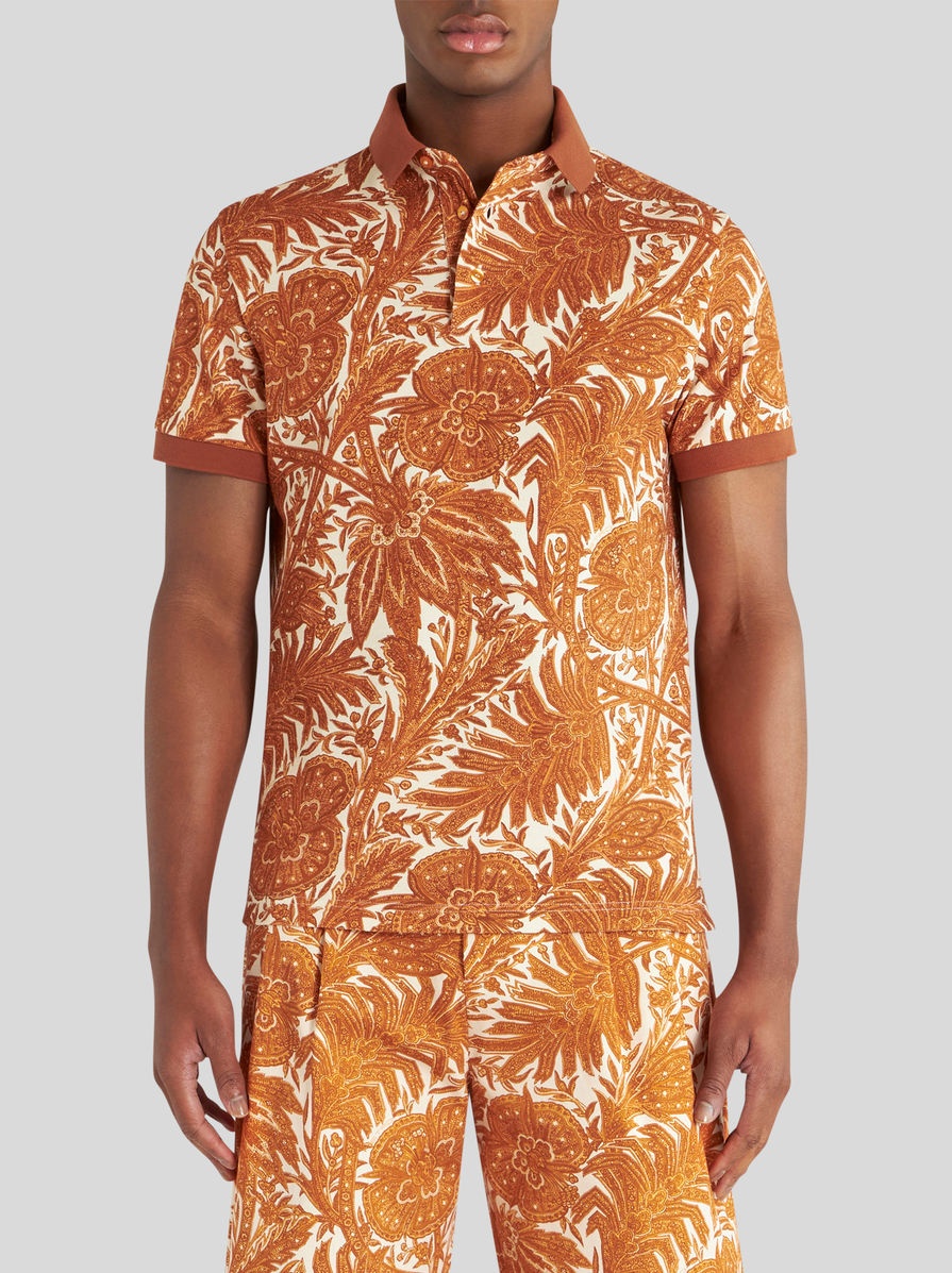 PRINTED COTTON POLO SHIRT - 2