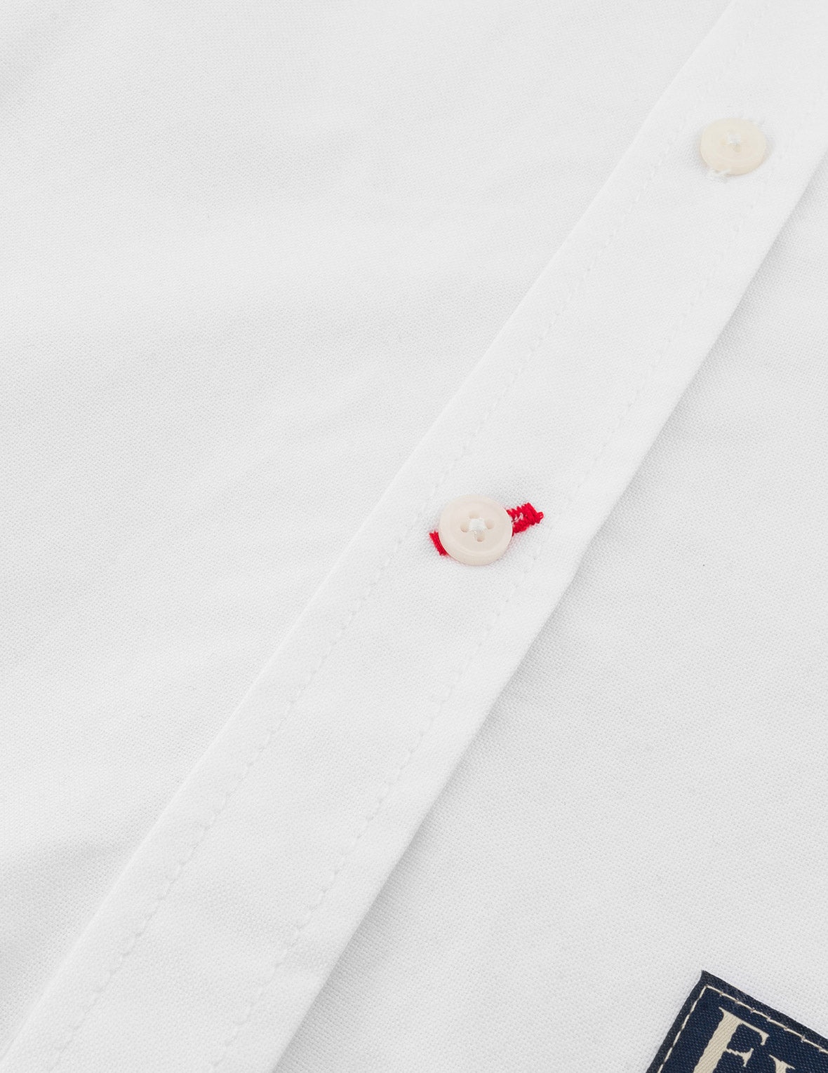Seagull Embroidery Relax Fit Long Sleeve Oxford Shirt - 7