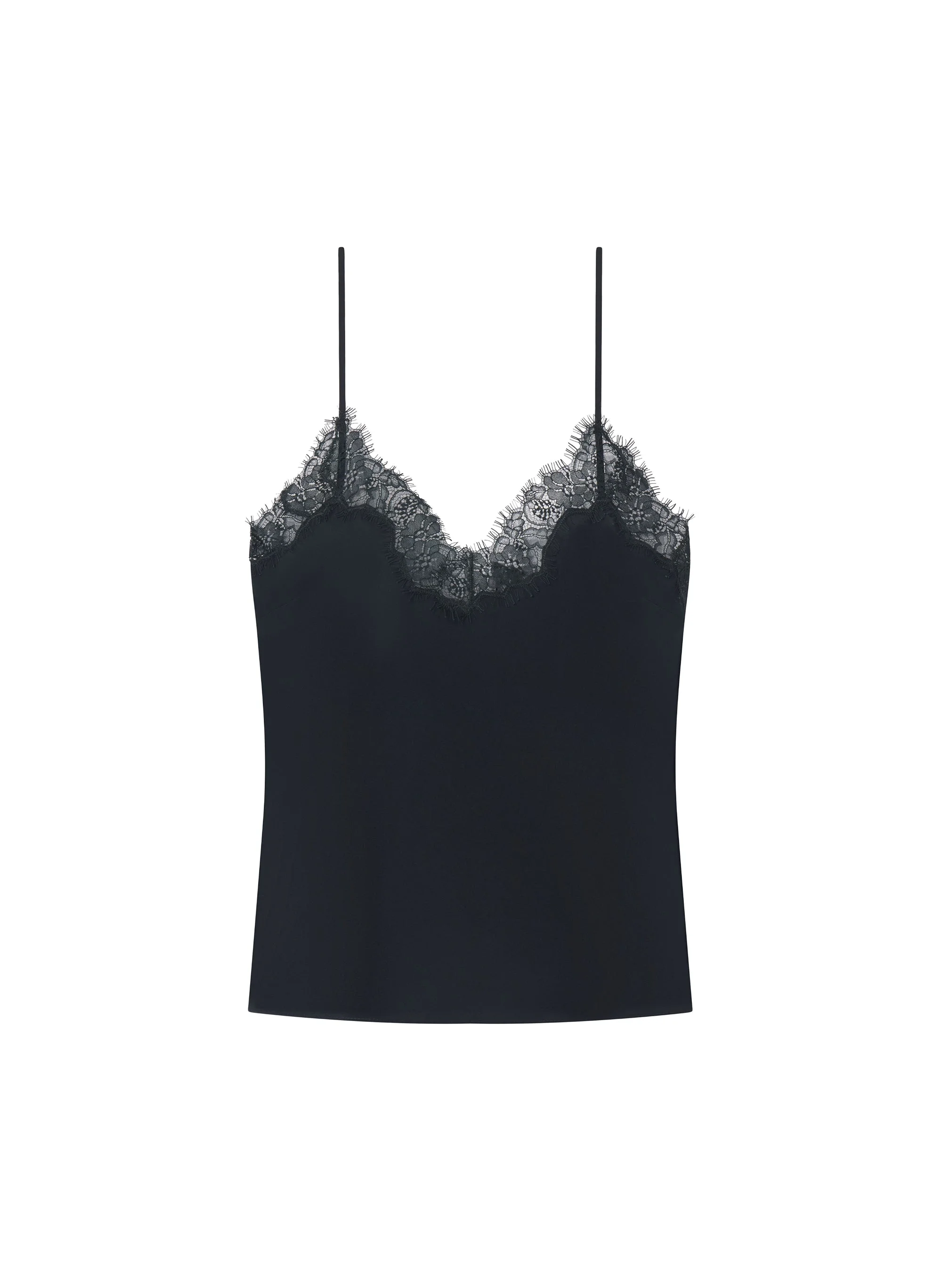 Annabelle Silk and Lace Camisole Top - 1