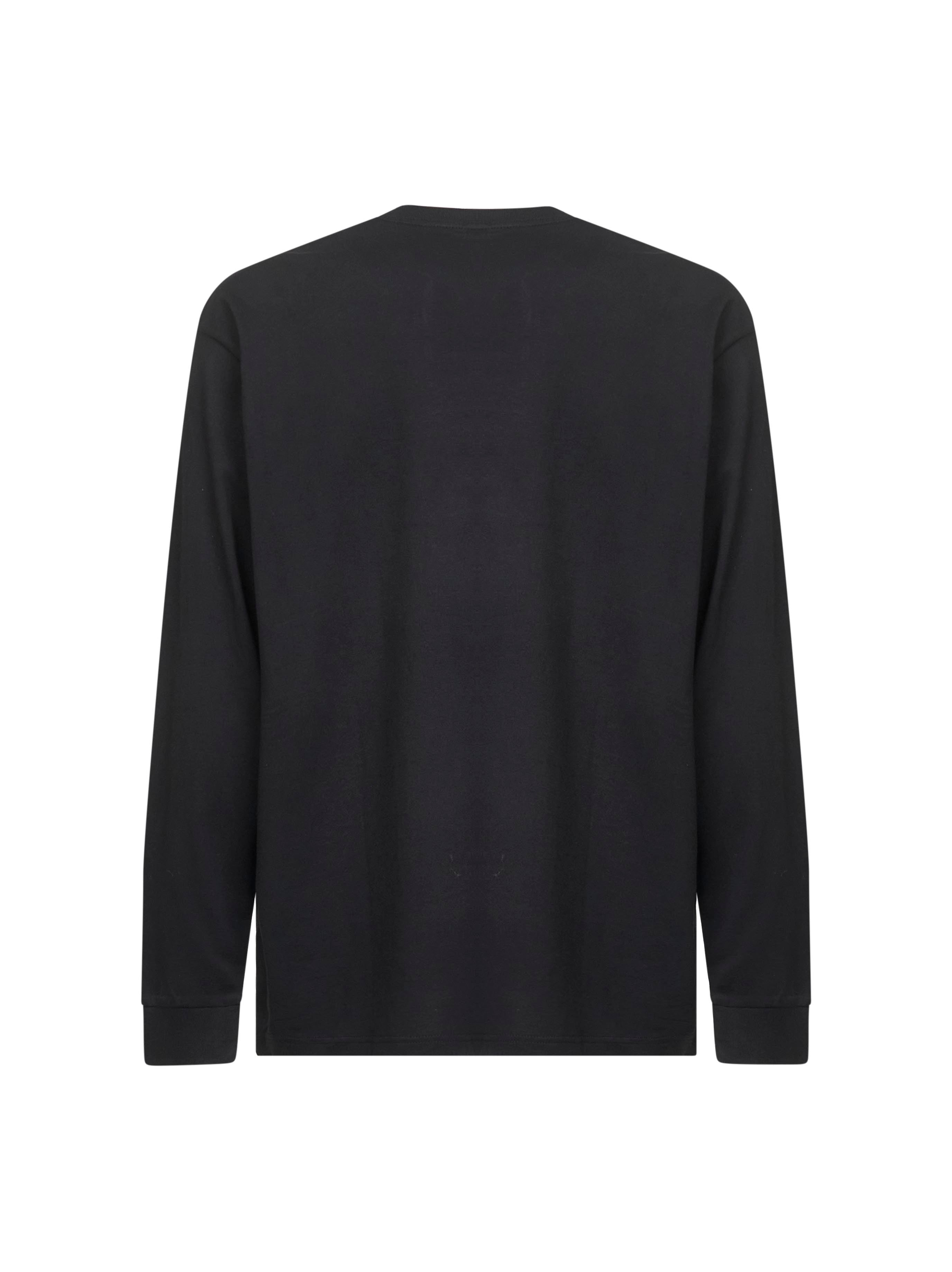 Black L/S Pocket Heart T-Shirt - 2