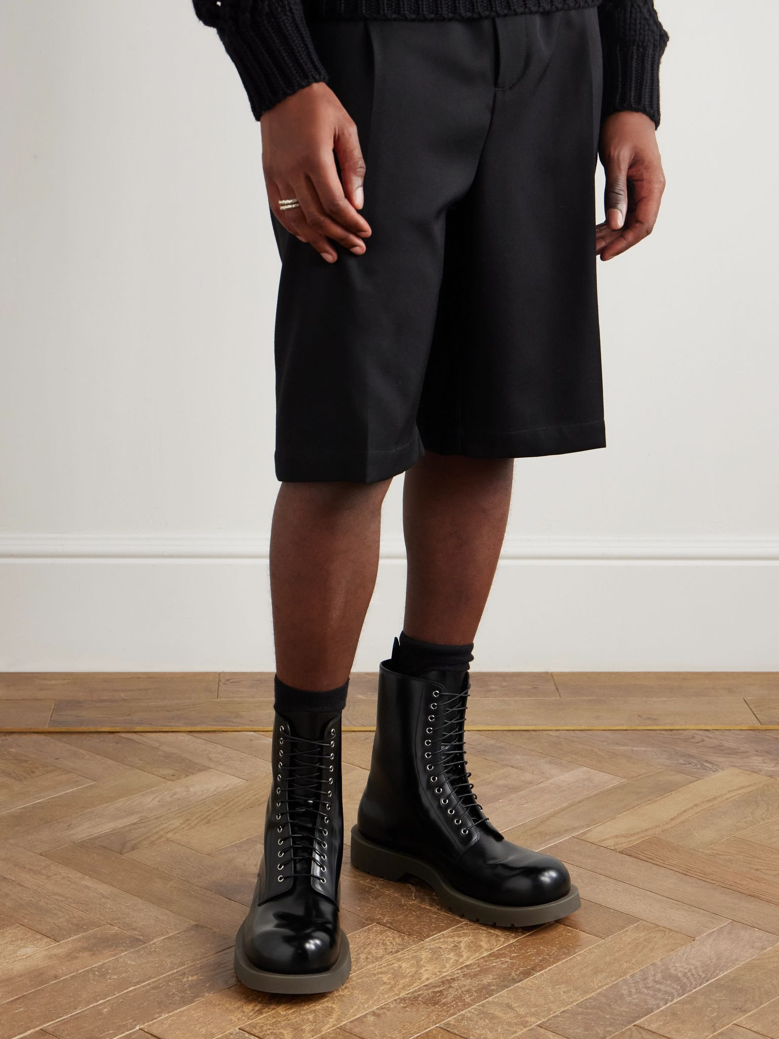 Leather Boots Black - 2
