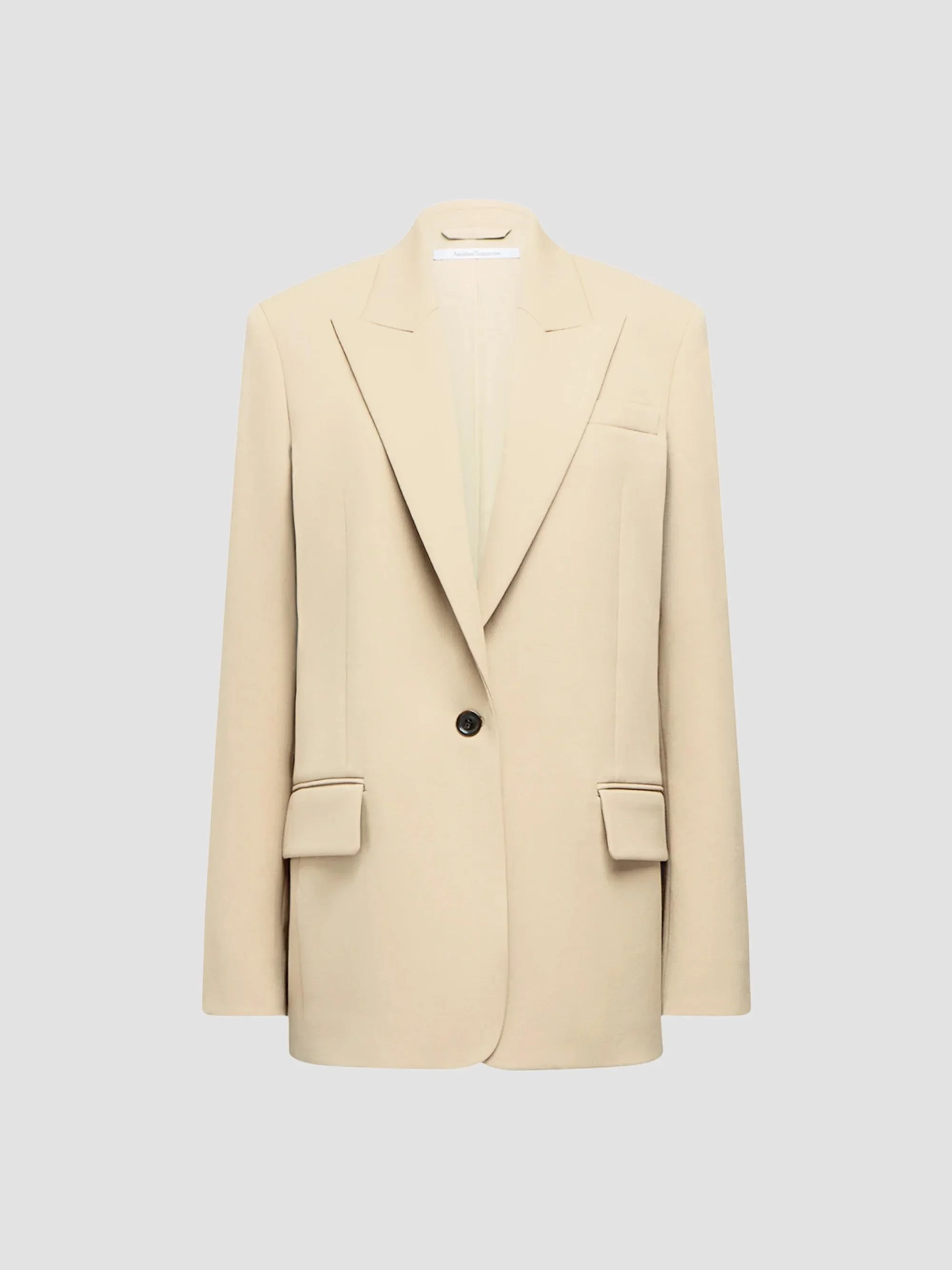 Women's Oversized Tailored Jacket - Sand - 1