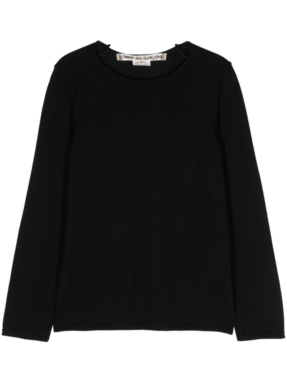 long-sleeve wool jumper - 1