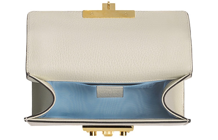 (WMNS) Gucci Padlock Bee Star Small-Sized Single-Shoulder Bag White 432182-DJ2LG-8711 - 6