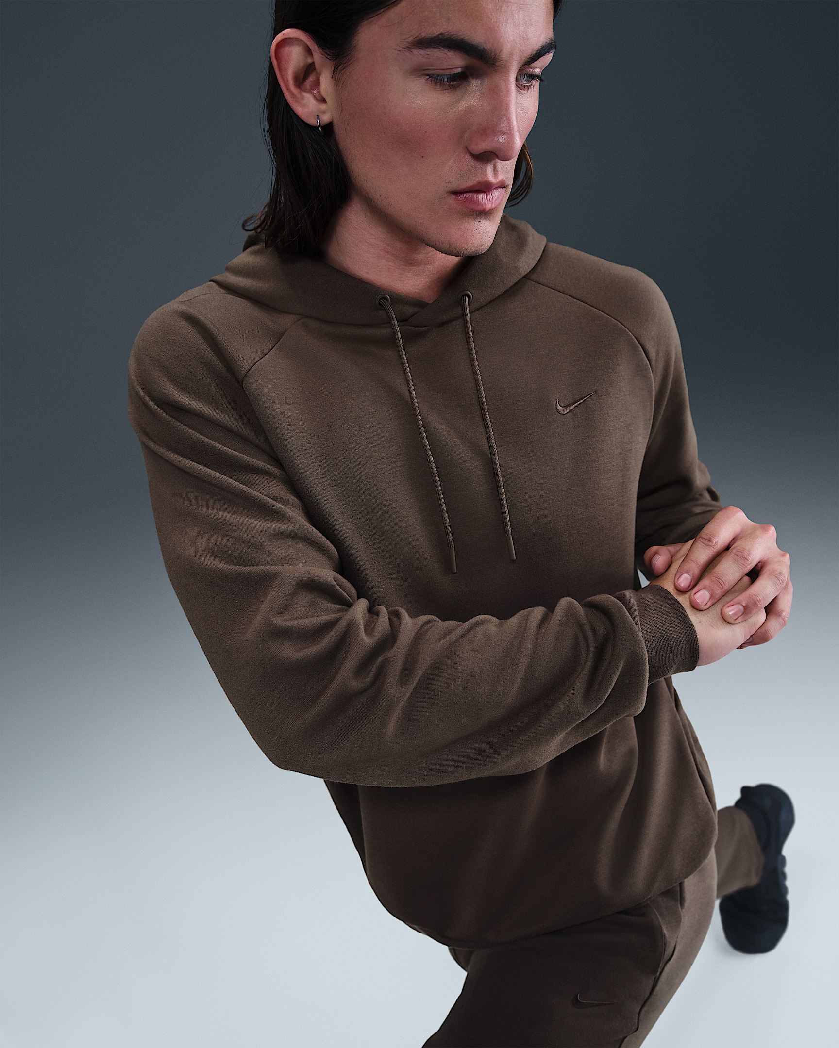Nike Primary Fleece Men's Dri-FIT UV Pullover Performance Hoodie - 3