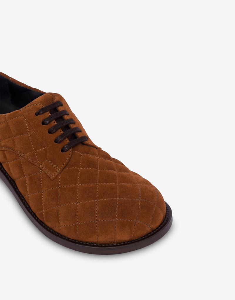 QUILTED SUEDE DERBY 3