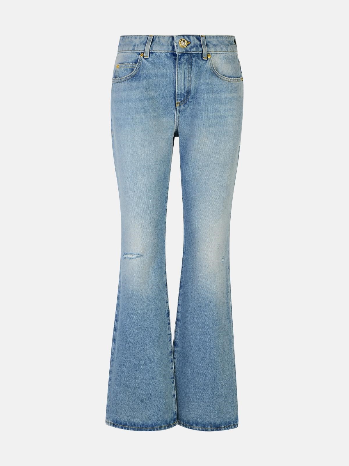 LIGHT BLUE COTTON JEANS - 1