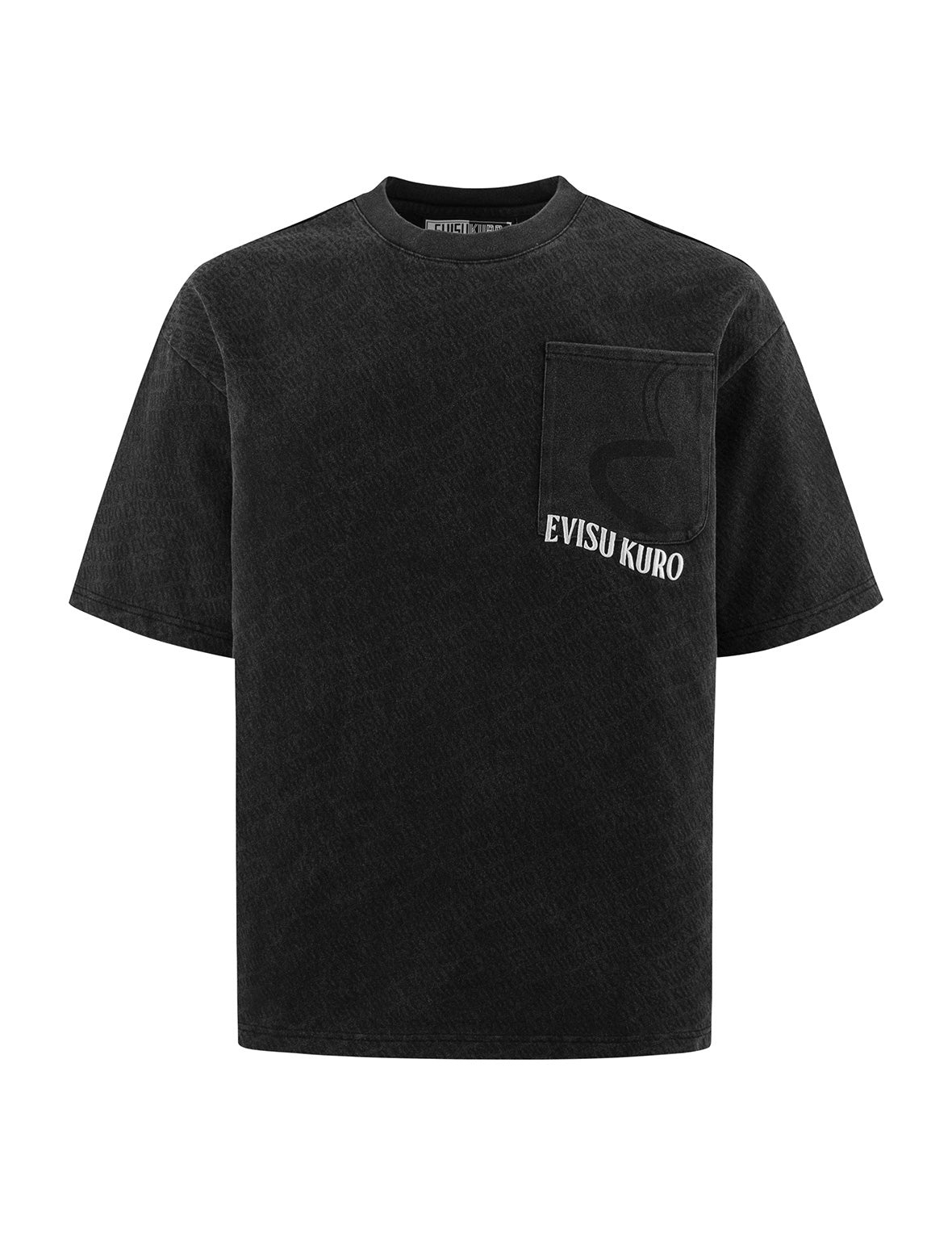 Allover Logo Print Loose Fit T-shirt - 9