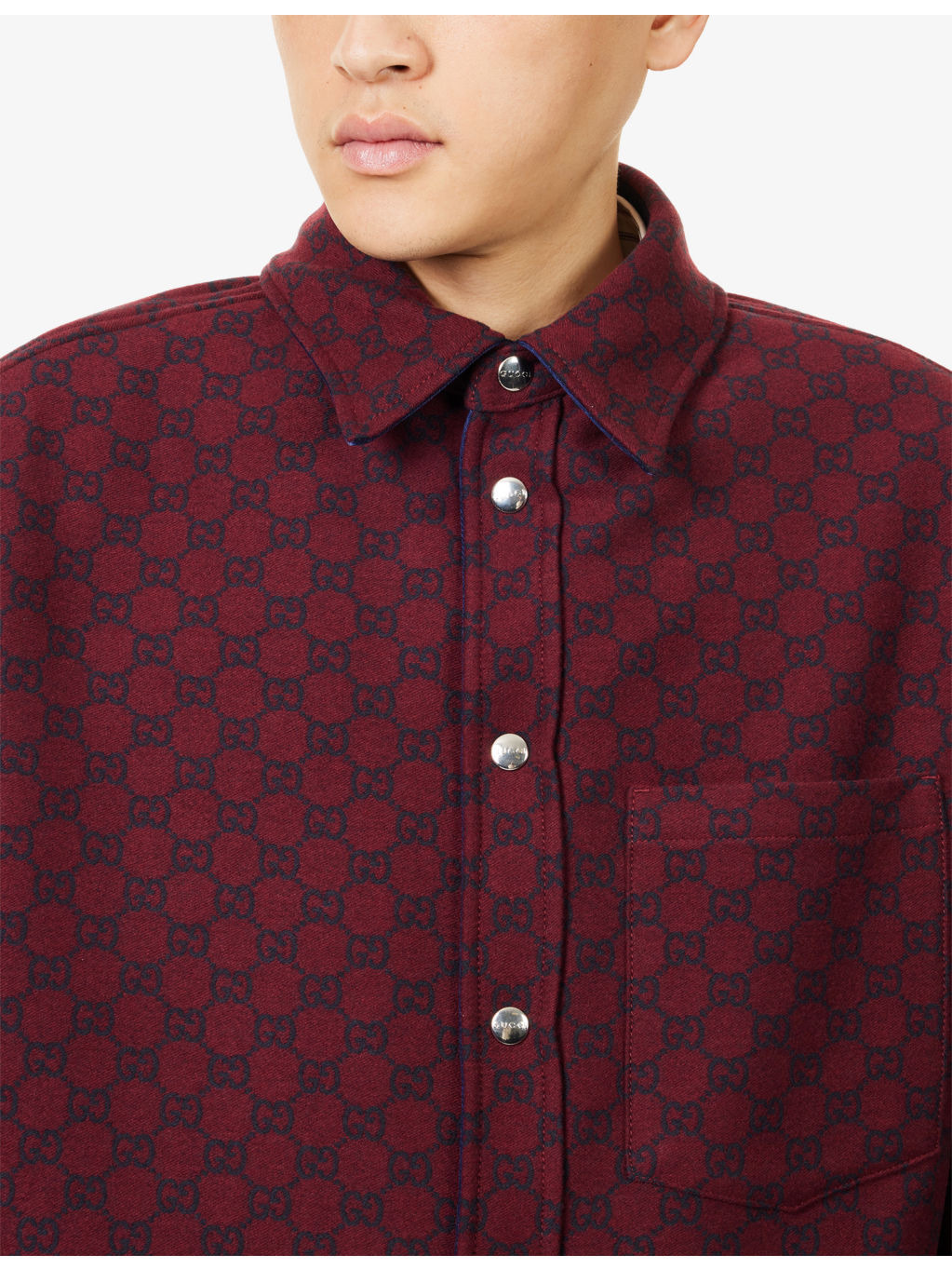 Reversible Oversized Denim Shirt - 5