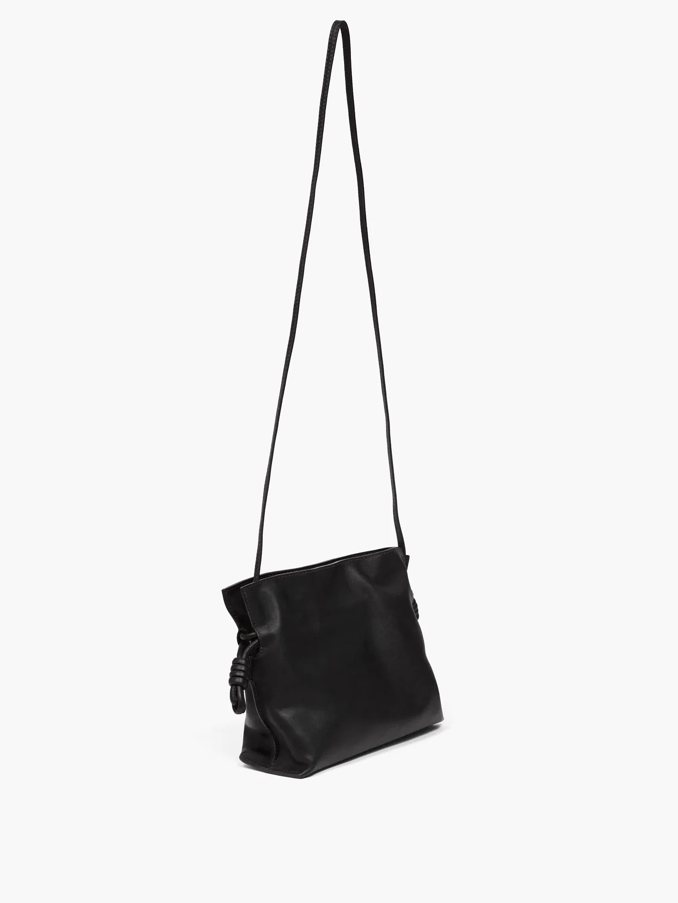 Flamenco drawstring leather cross-body bag - 4