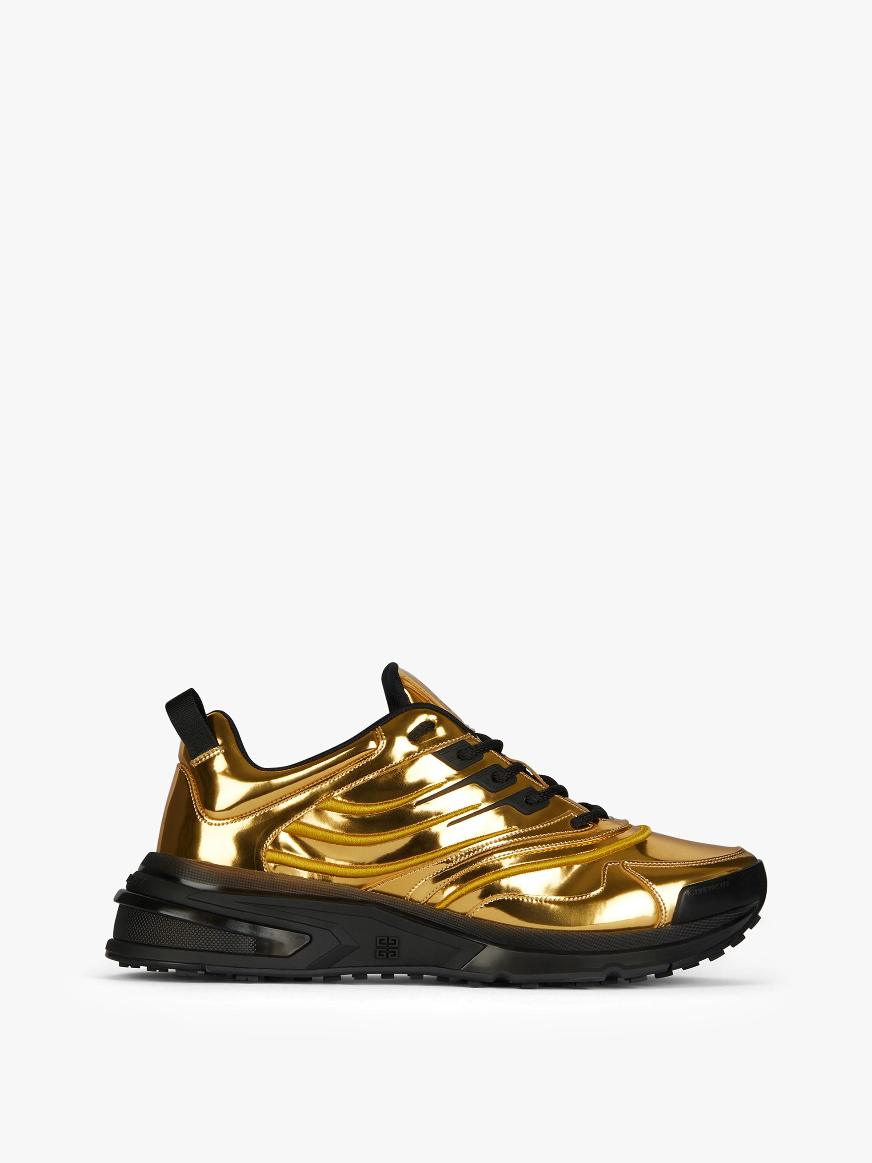 GIV 1 SNEAKERS IN METALLIZED EFFECT LEATHER - 1