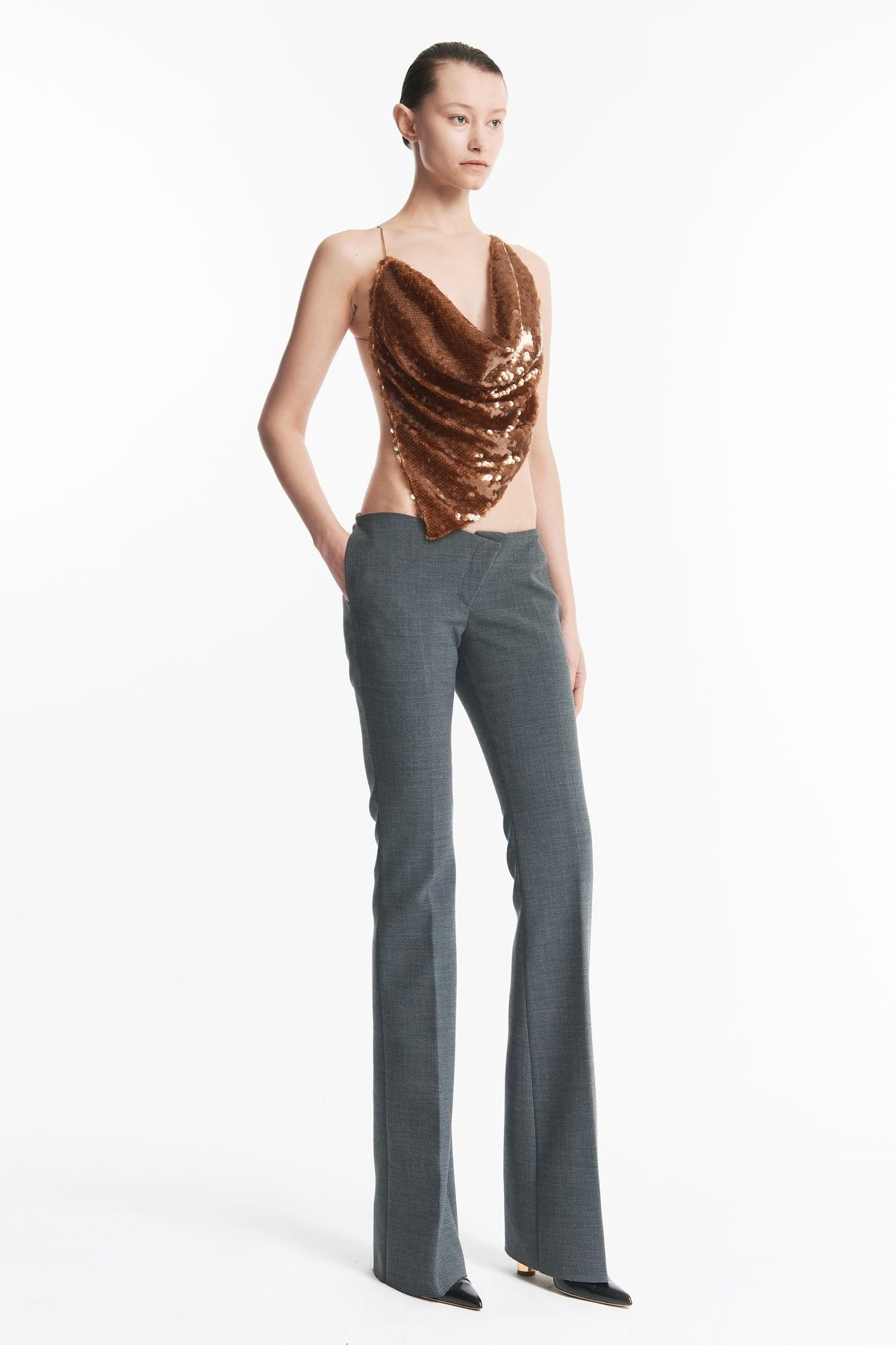 FITTED TROUSERS GREY - 2