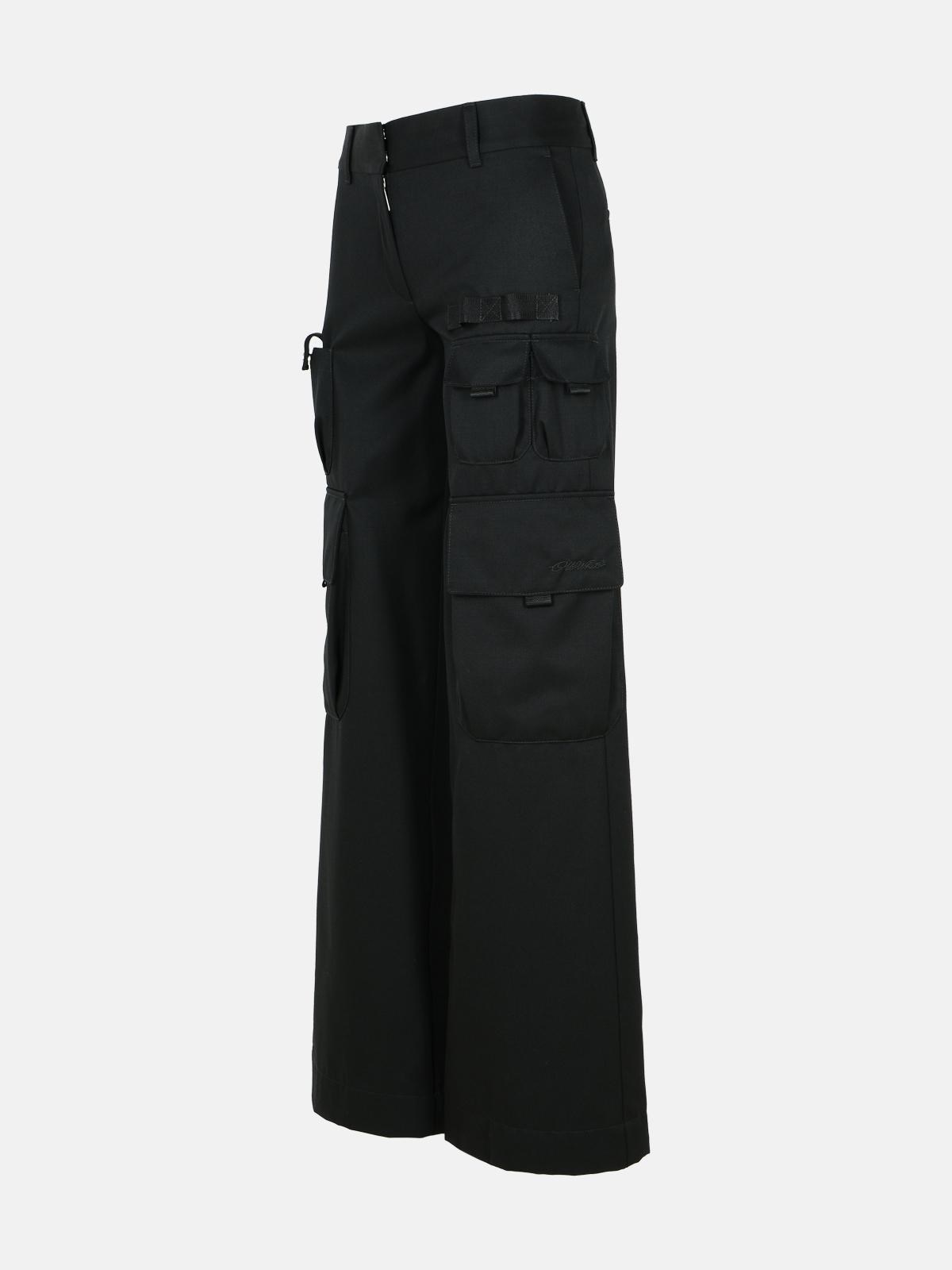 'TOY BOX' BLACK VIRGIN WOOL PANTS - 2