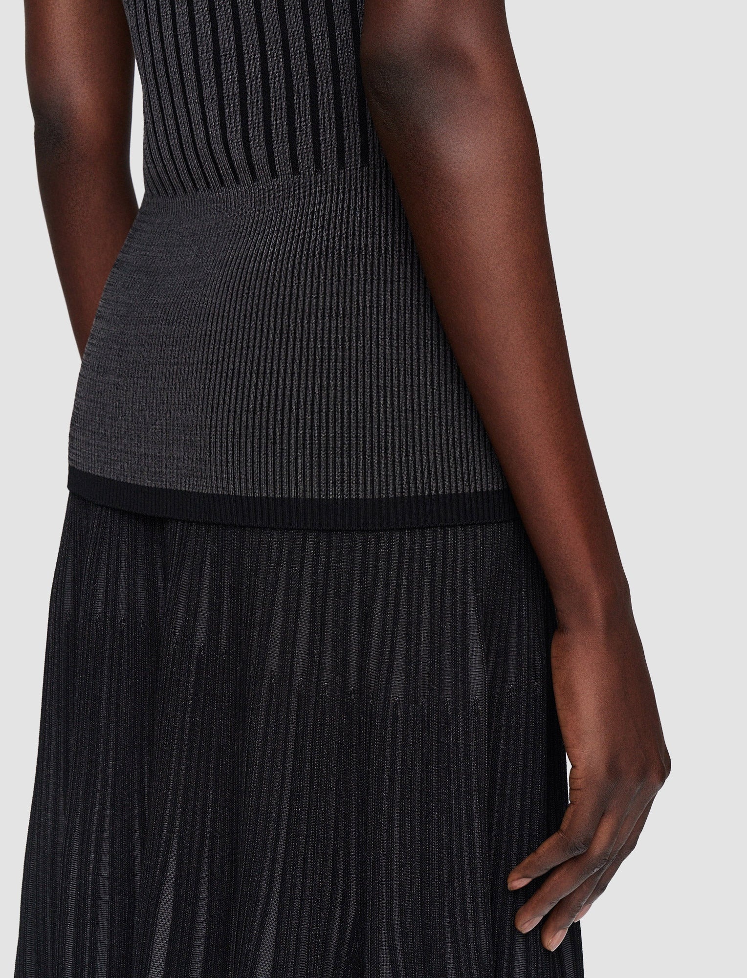 Bi-Colour Ribbed Tank Top - 6