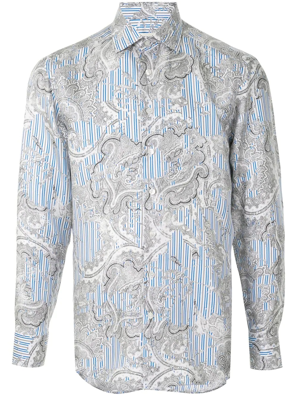 paisley-print silk shirt - 1