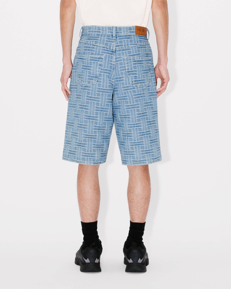 'KENZO Weave' straight short in japanese denim 4