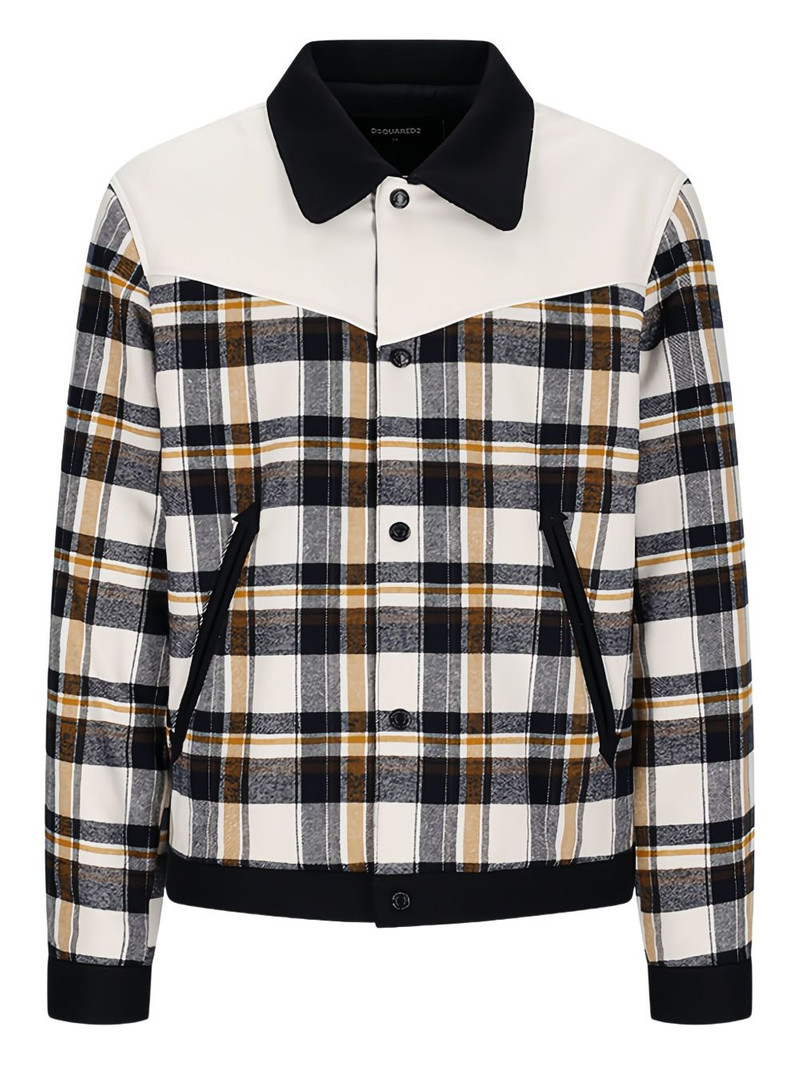 botonned plaid jacket 1