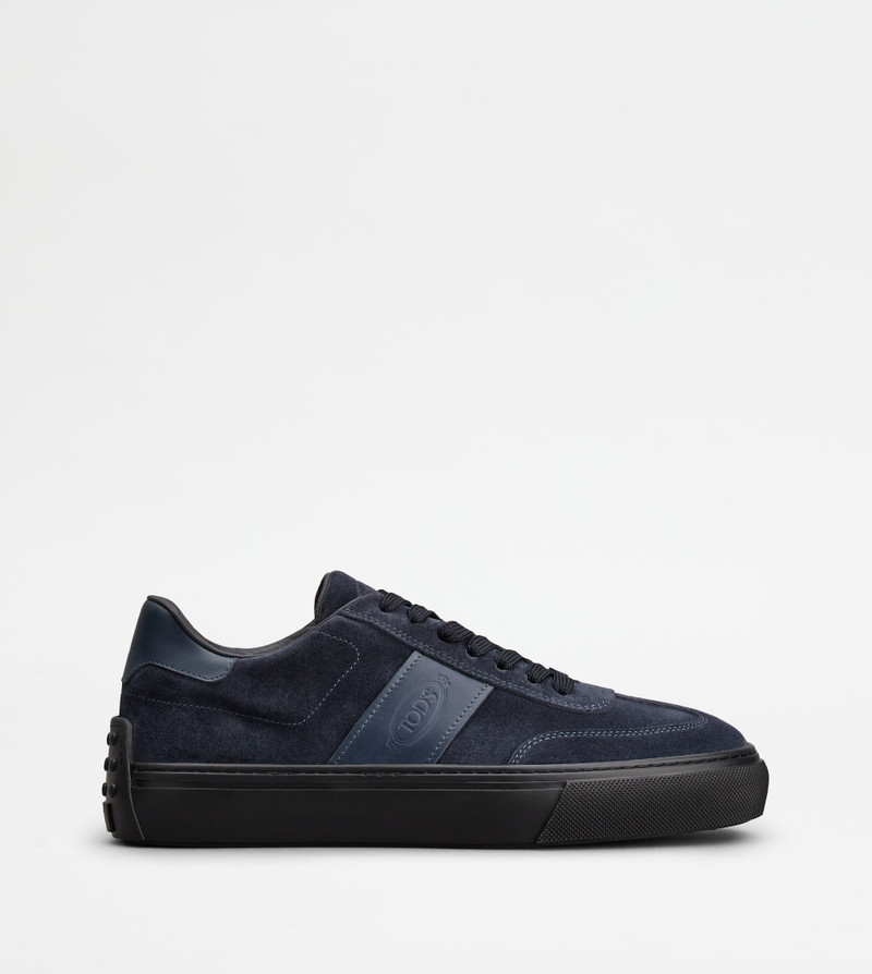 TOD'S SNEAKERS IN SUEDE - BLUE 1