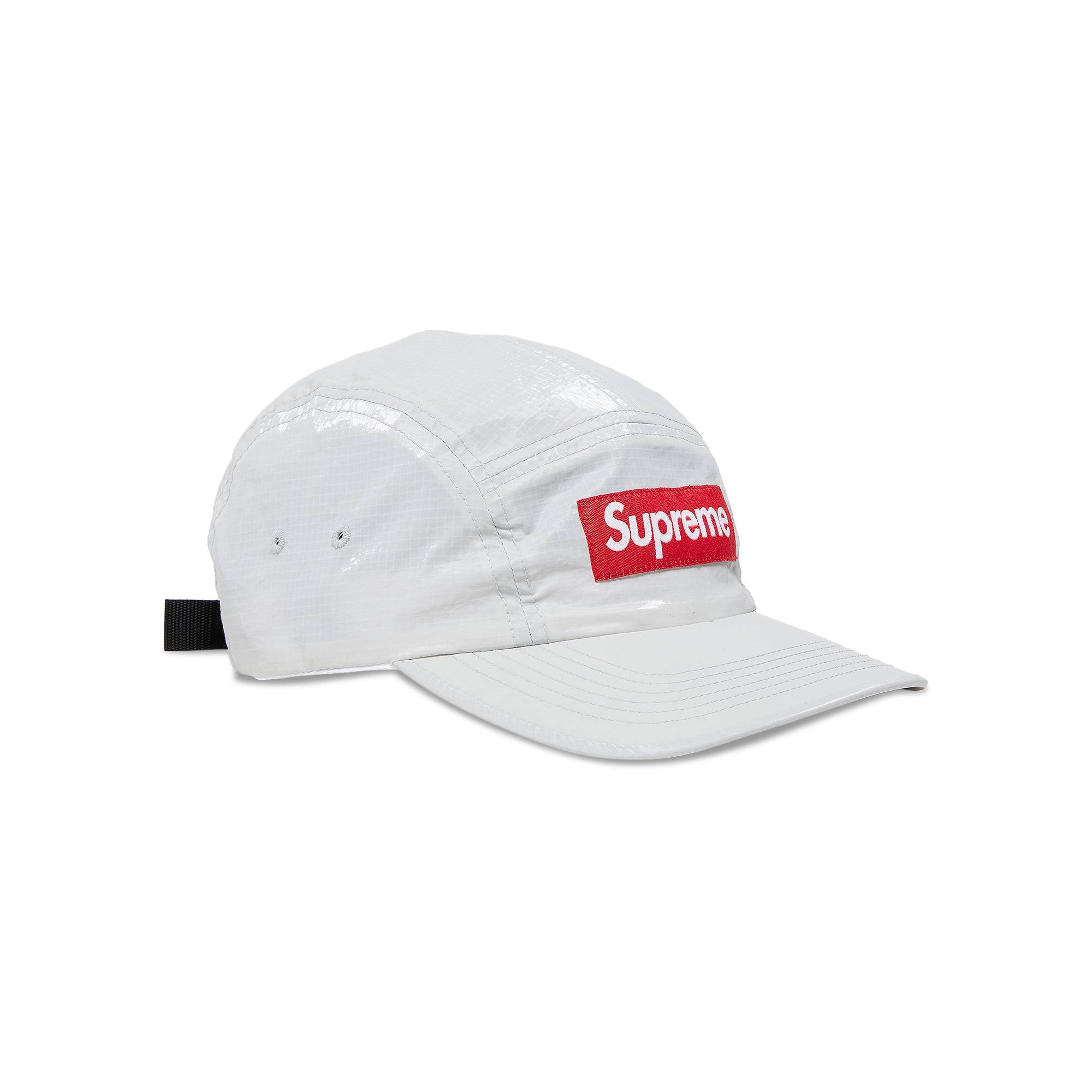 Supreme Gloss Ripstop Camp Cap 'Light Grey' - 2