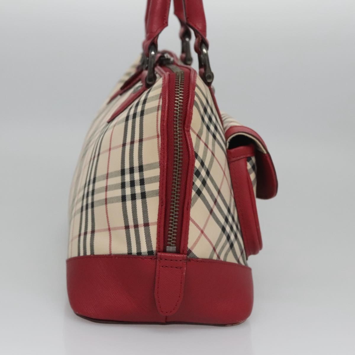 Burberry Nova Check Hand Bag Canvas Beige - 4
