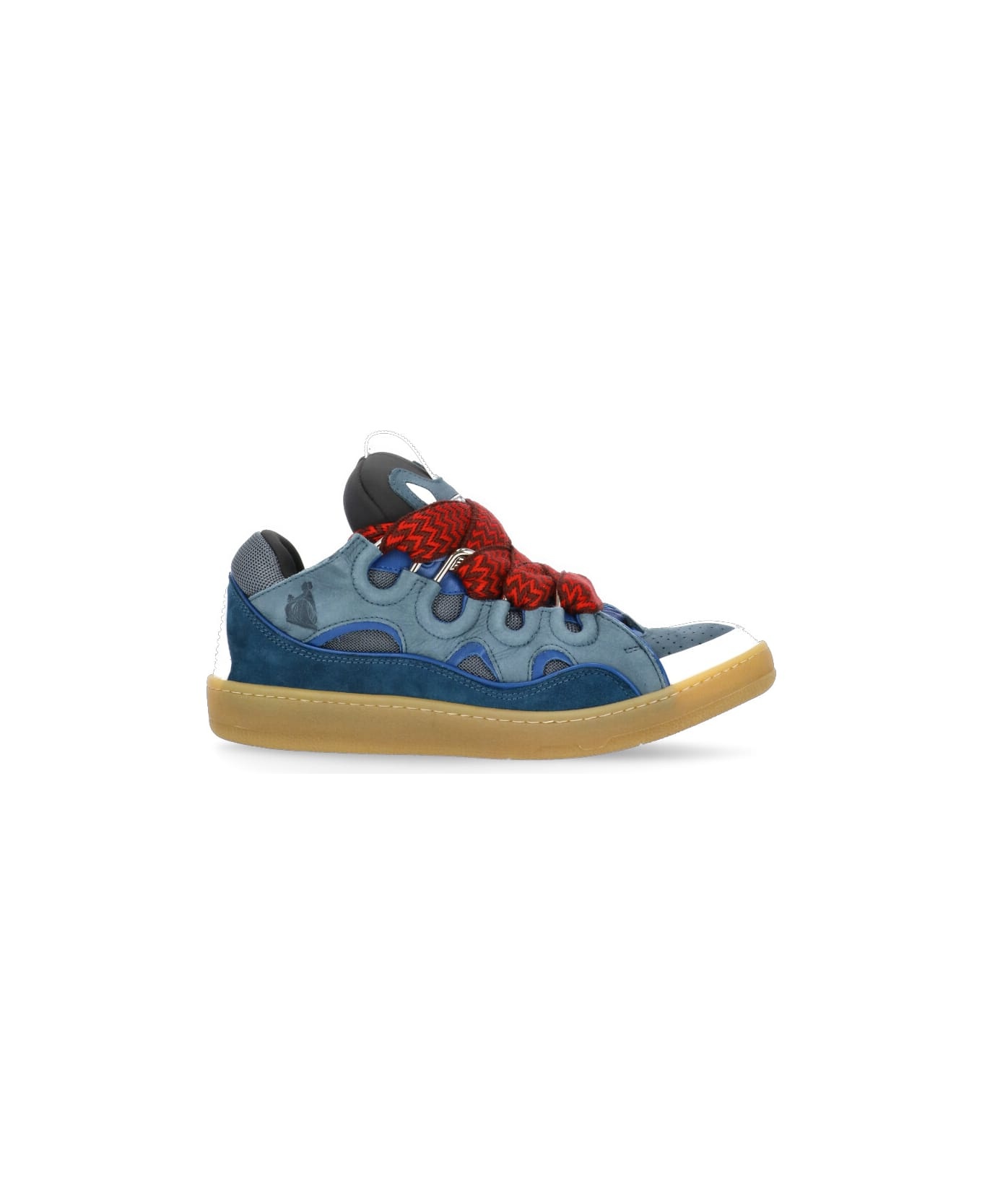'curb' Sneakers In Blue And Grey Leather - 1