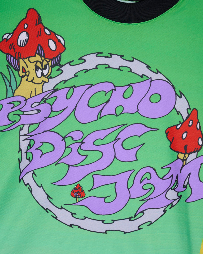 Brain Dead x Mountain Dew Psycho Disc Jam Long Sleeve Jersey - Green Multi 3