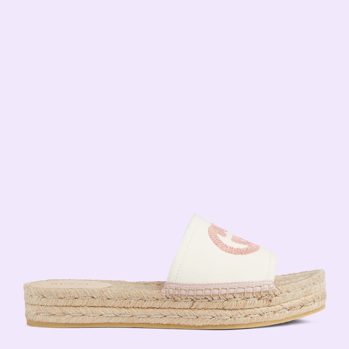 Women's espadrille slide with Interlocking G - 1
