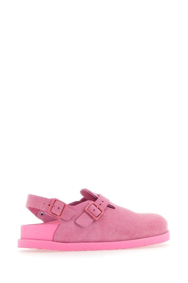 Pink suede Tokyo slippers - 3