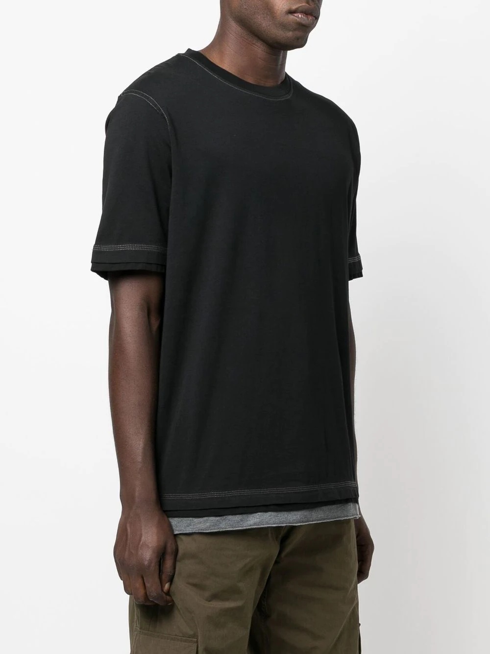 layered short-sleeved T-shirt - 3