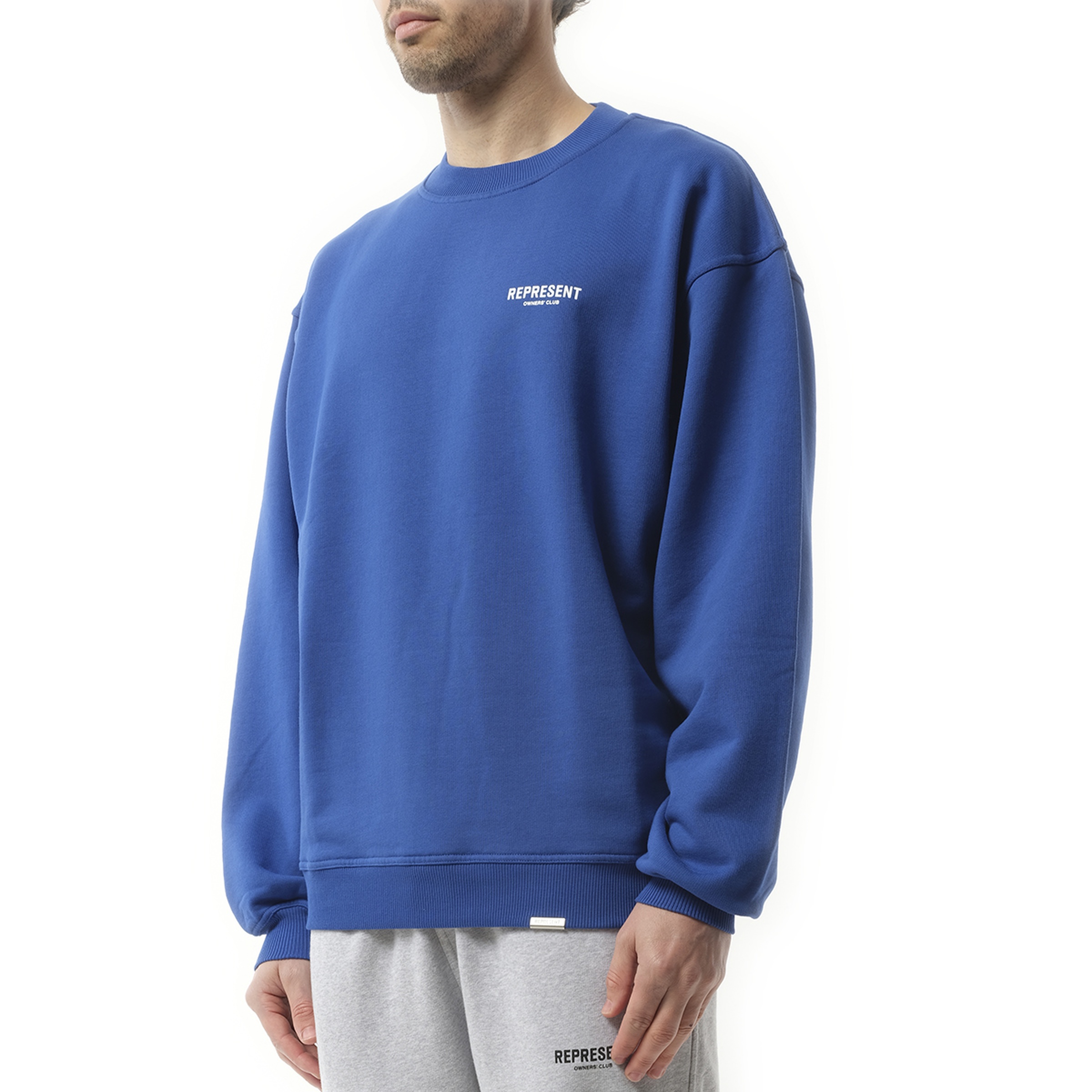 Represent Owners Club Sweater in Cobalt Blue - 5
