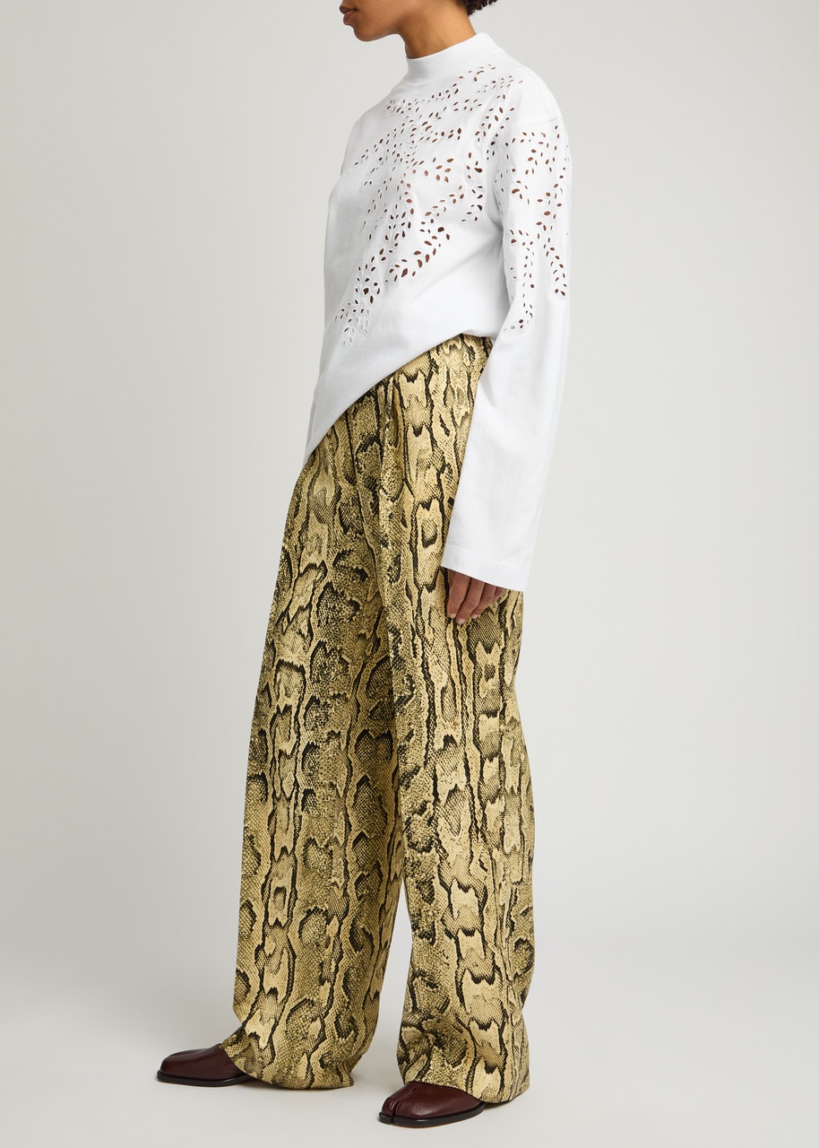 Dries Van Noten Heger Broderie Anglaise Cotton top - 4