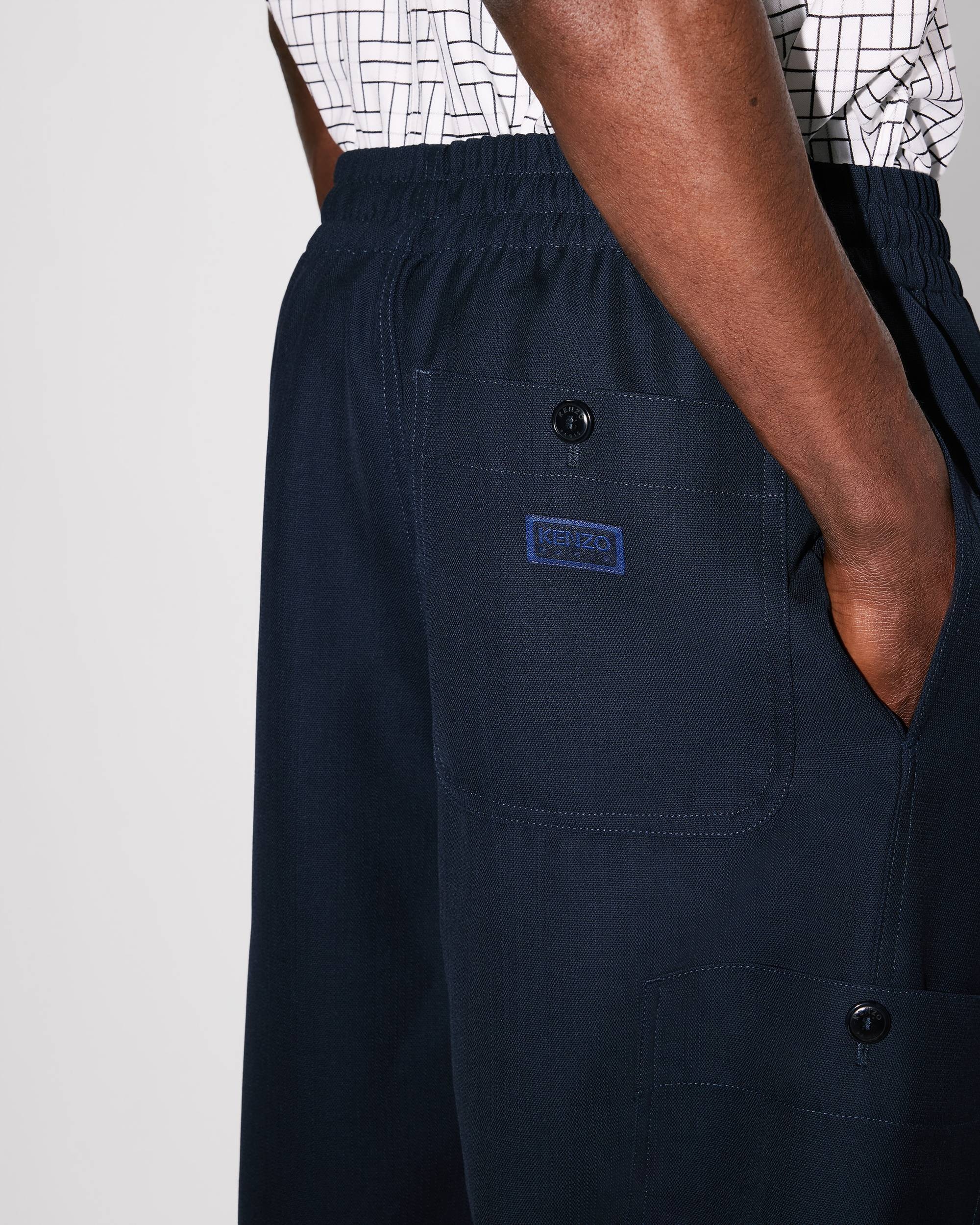 Cargo jogpants in virgin wool - 7