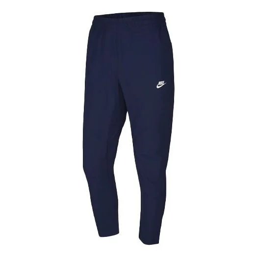 Men's Nike Solid Color Running Breathable Knit Sports Pants/Trousers/Joggers Deep Navy Blue CZ9820-4 - 1