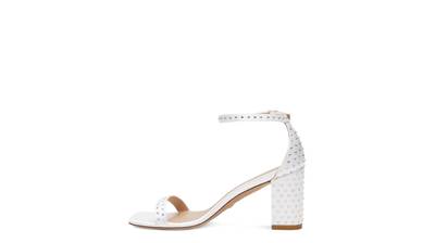 Stuart Weitzman NUDISTCURVE 75 BLOCK SHINE SANDAL outlook