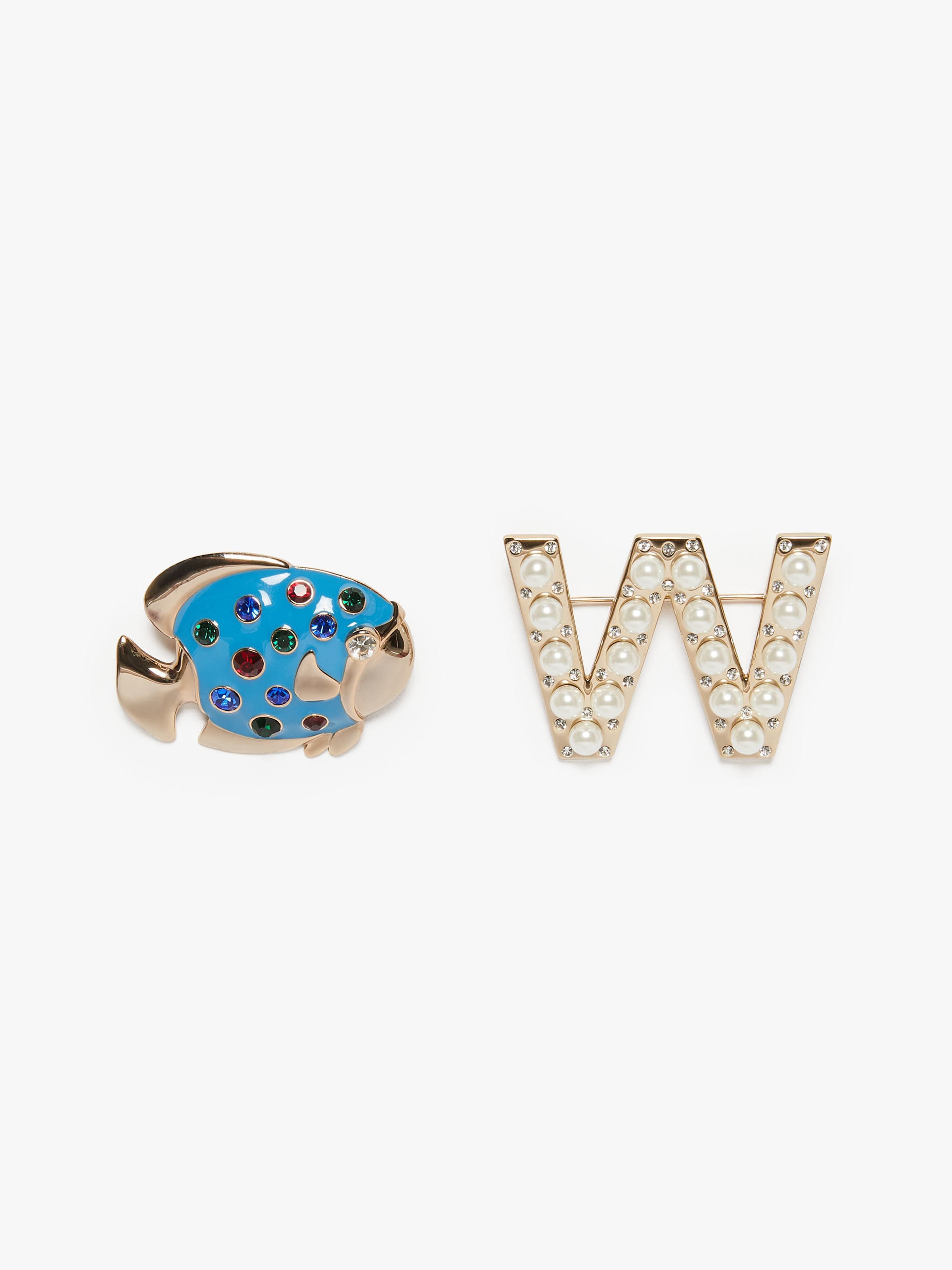 IDEO Set of 2 metal brooches - 1