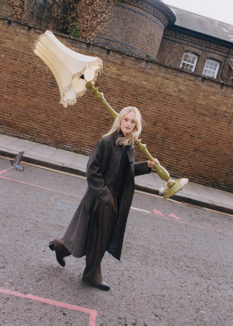 Paul Smith Women's Brown Multi-Houndstooth Wool-Blend Coat outlook