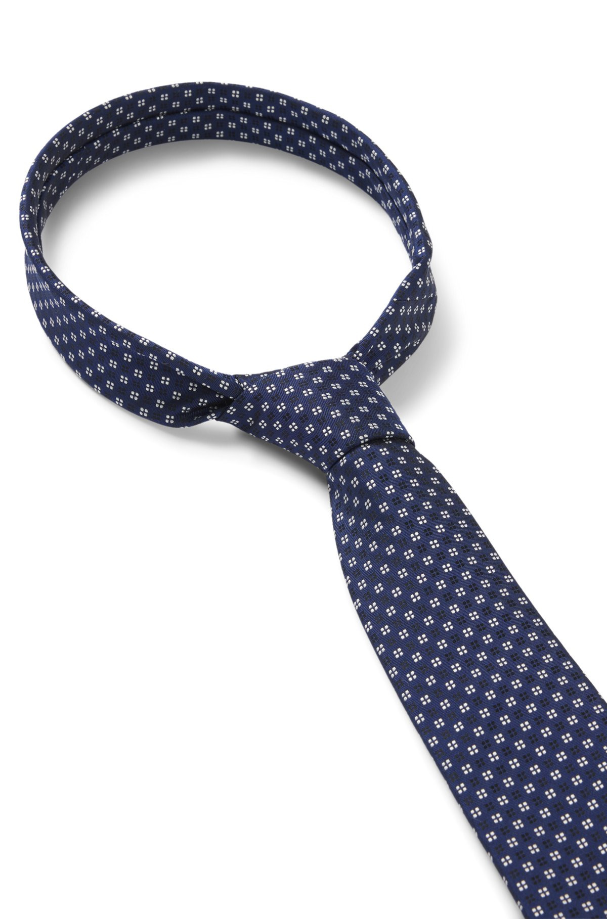 SILK-BLEND TIE WITH JACQUARD PATTERN - 6