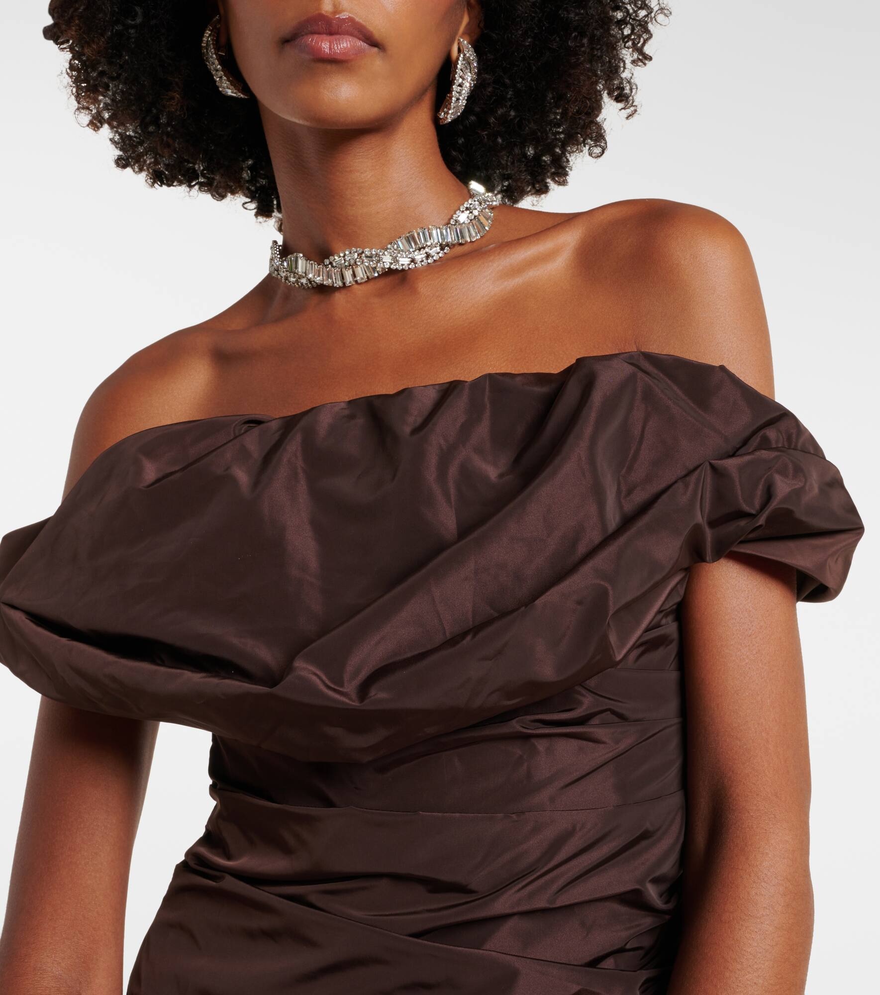 Andrea off-shoulder maxi dress - 4