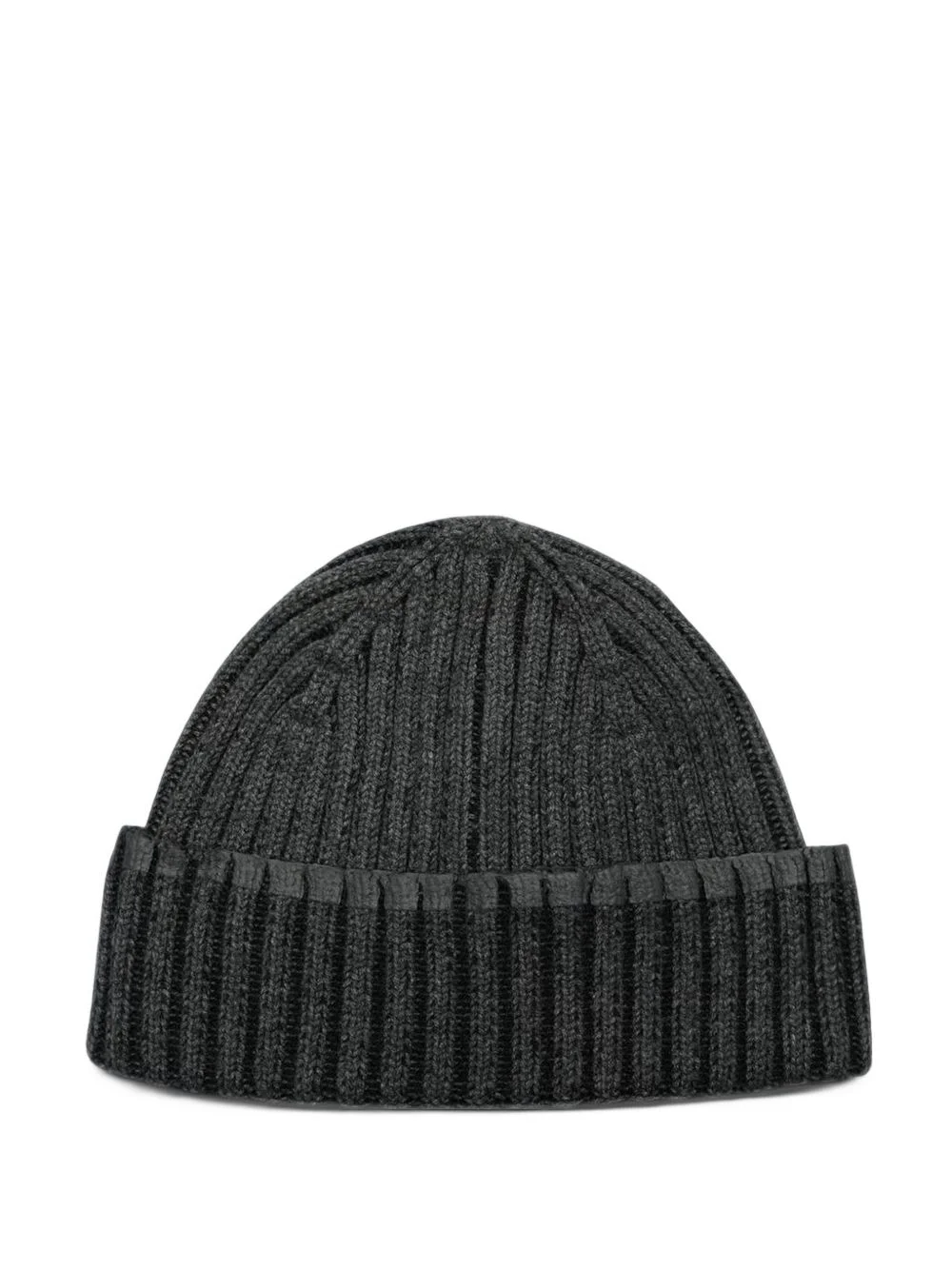 ribbed-knit beanie hat - 1