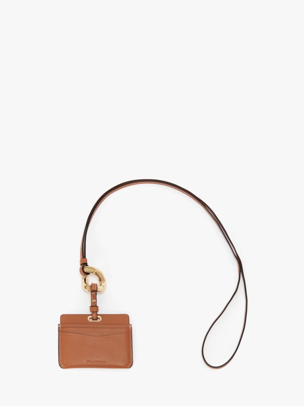 LEATHER CARDHOLDER WITH CHAIN LINK STRAP - 1