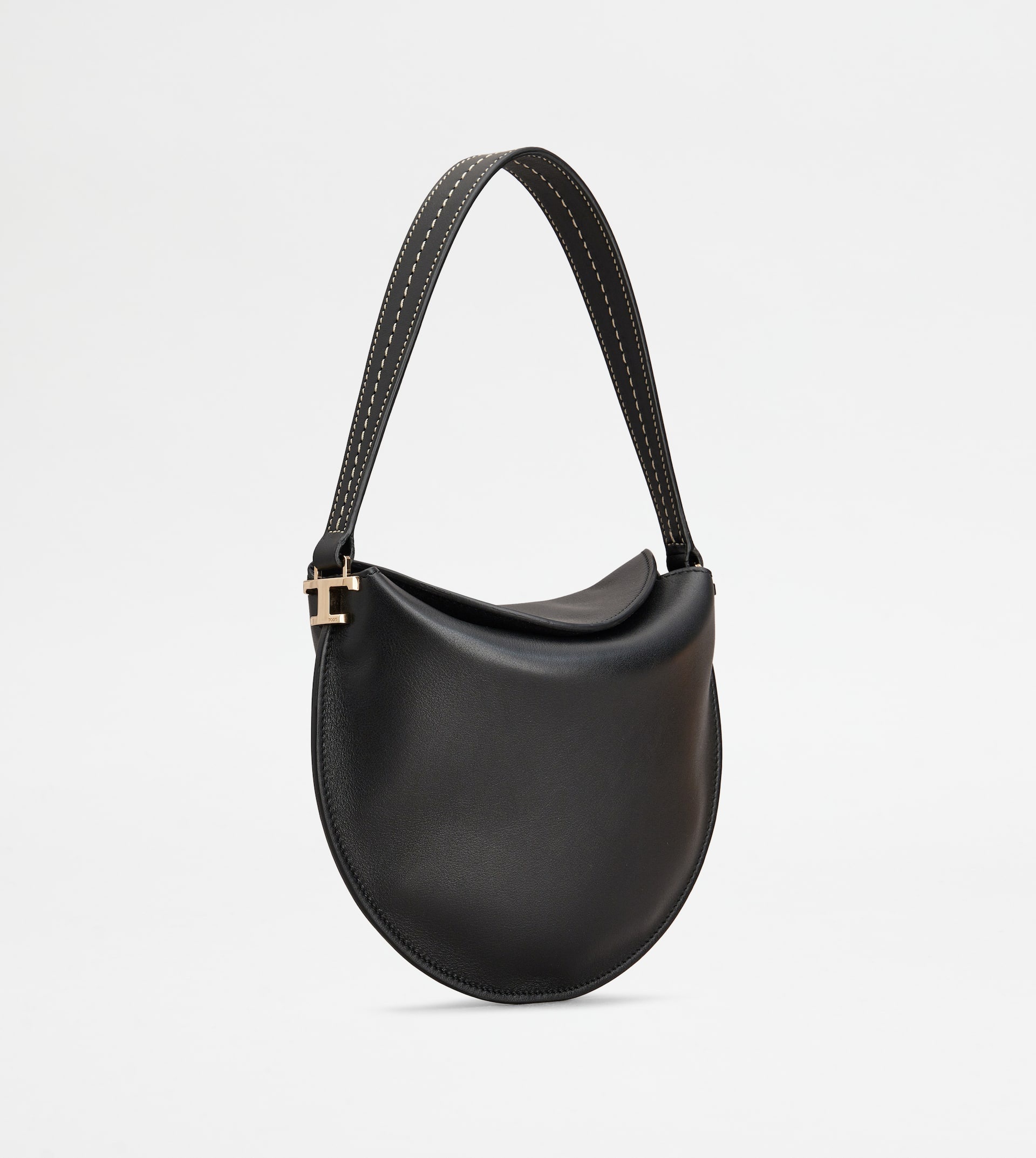 HOBO BAG TOD'S T CASE IN LEATHER MICRO - BLACK - 4