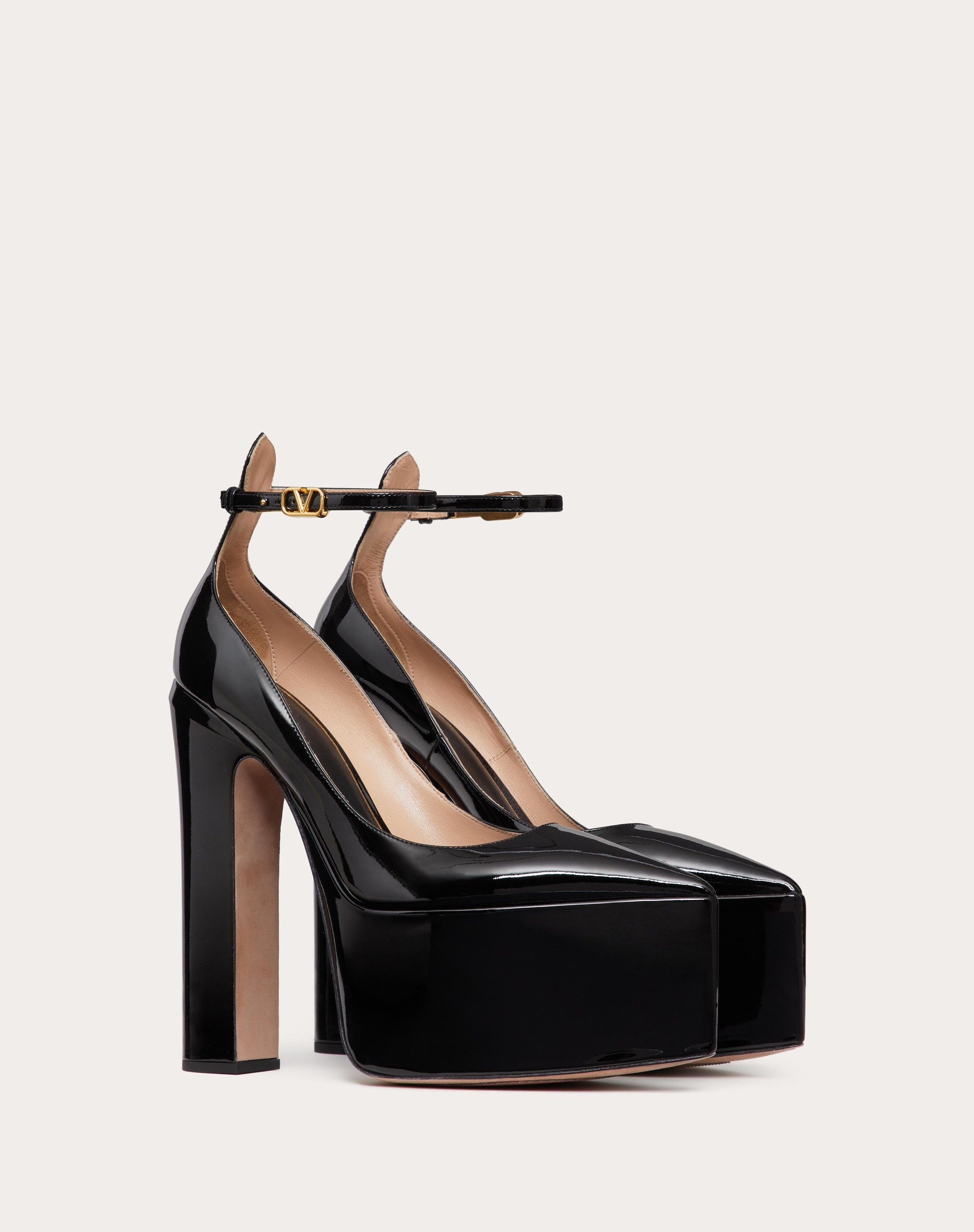 VALENTINO GARAVANI TAN-GO PLATFORM PUMP IN PATENT LEATHER 165MM - 2