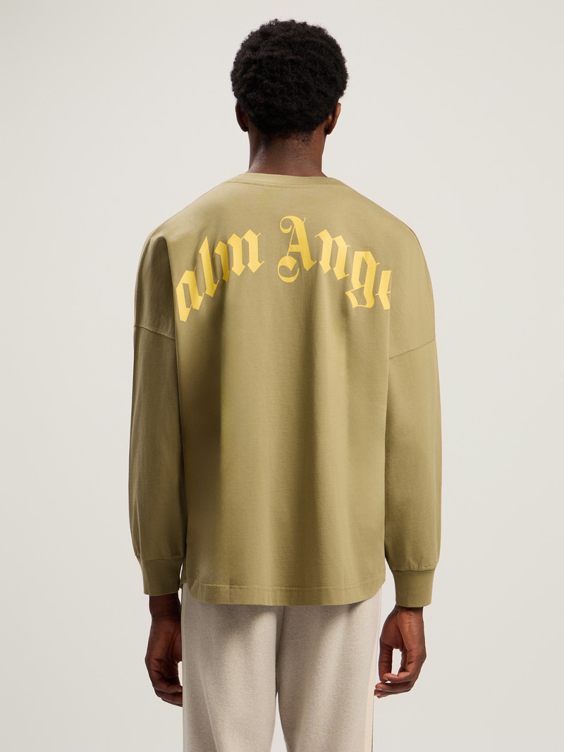 Curved Logo Long Sleeve T-Shirt 5