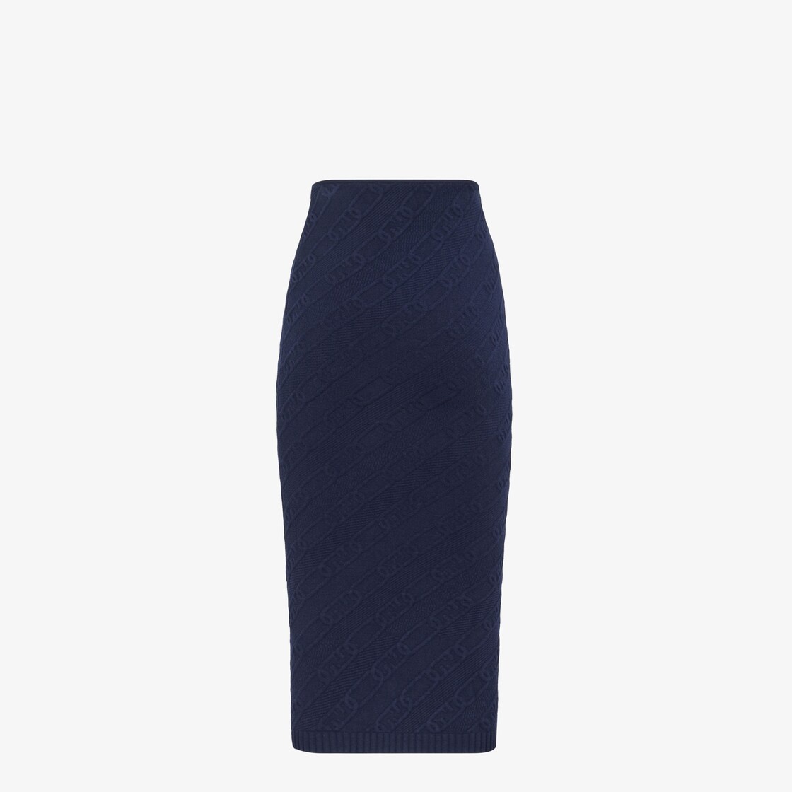 Blue viscose skirt - 2