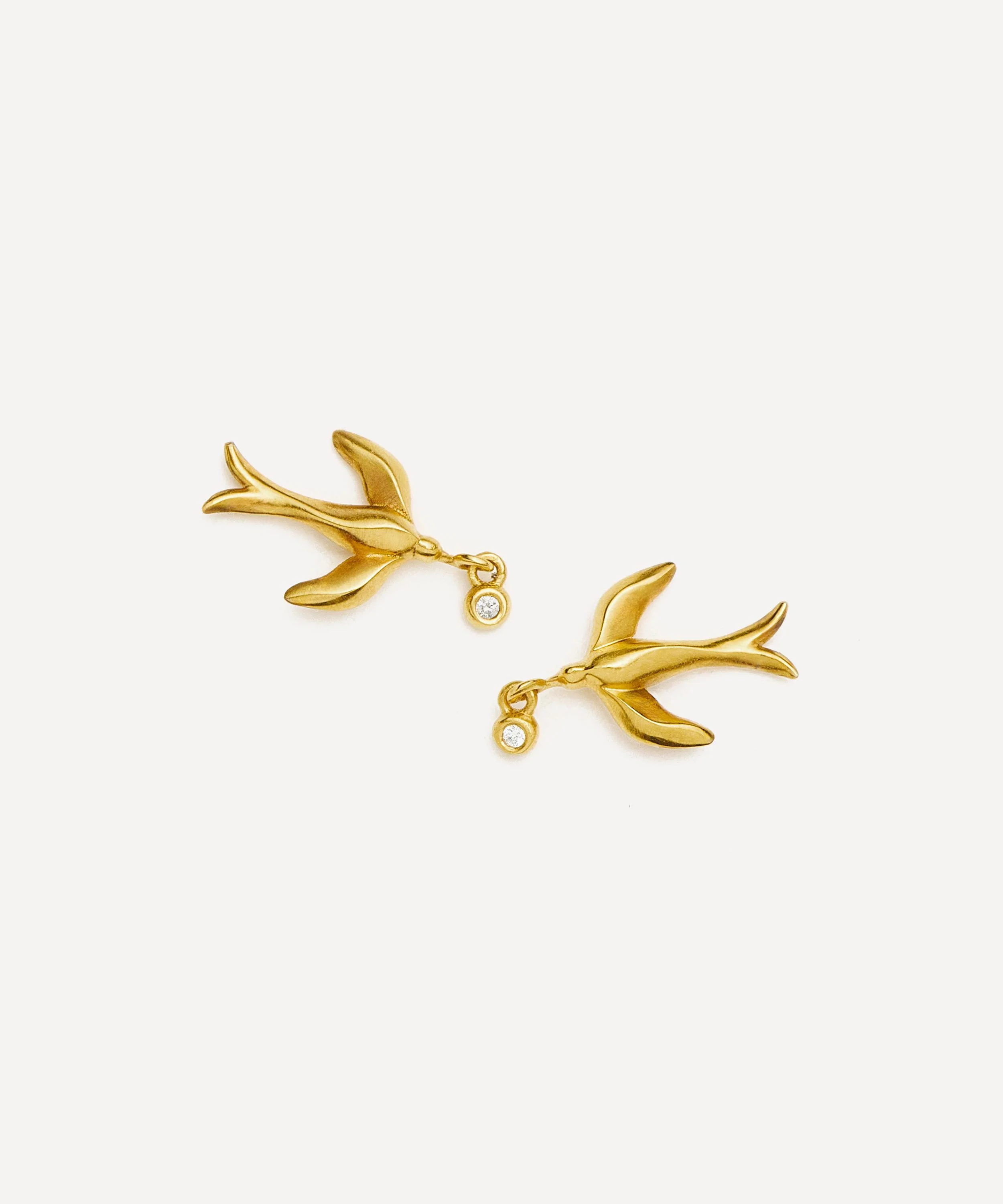 X Harris Reed 18ct Gold-Plated Taking Flight Stud Earrings - 1