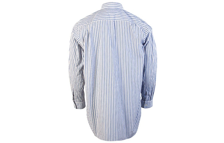 COMME des GARCONS PLAY Striped Shirt Black Emblem 'Blue' AZ-B006-051-1 - 3