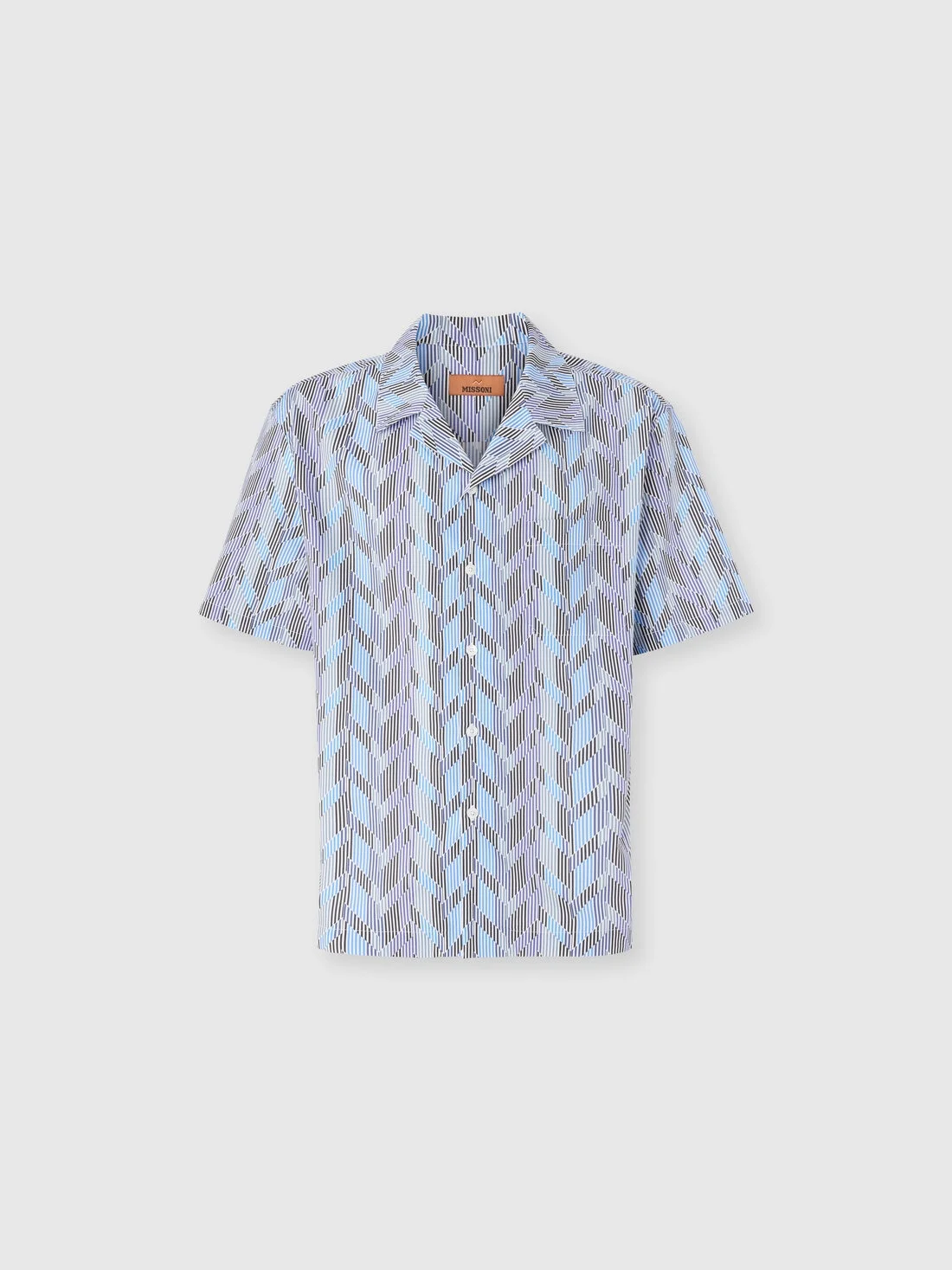 Bowling shirt with zigzag pattern - 1