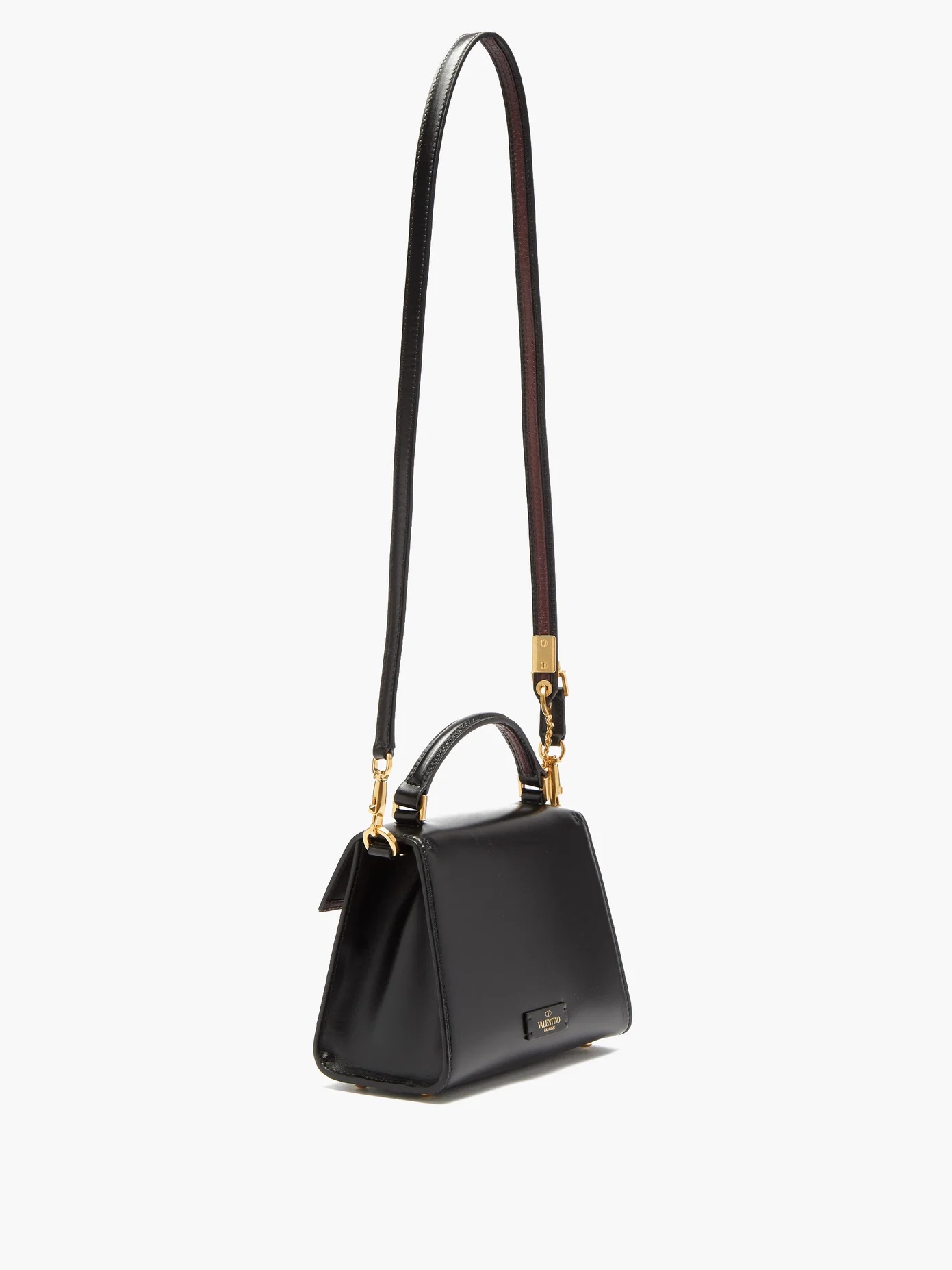 V-sling mini leather shoulder bag - 4