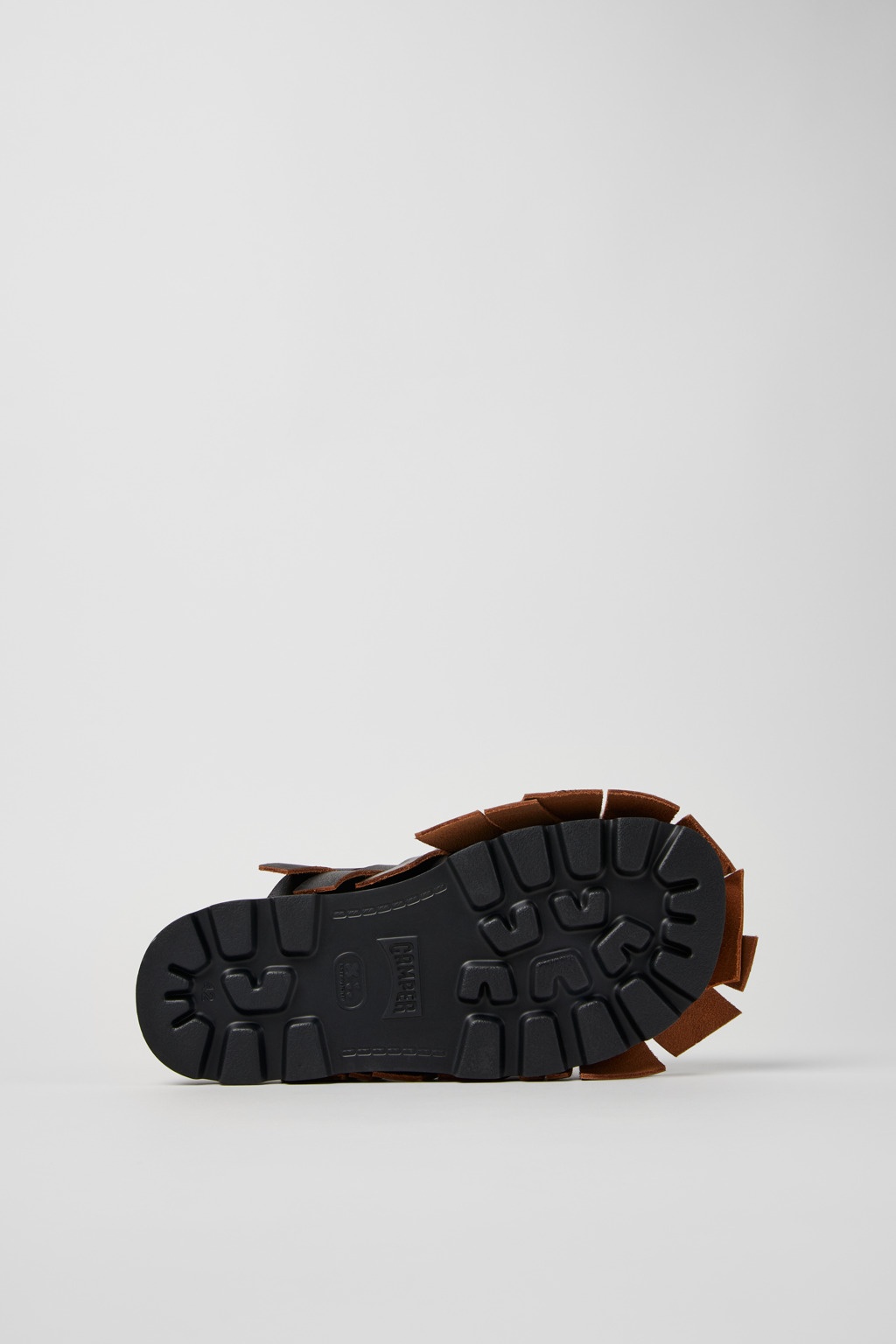 Black Leather Sandal - 5