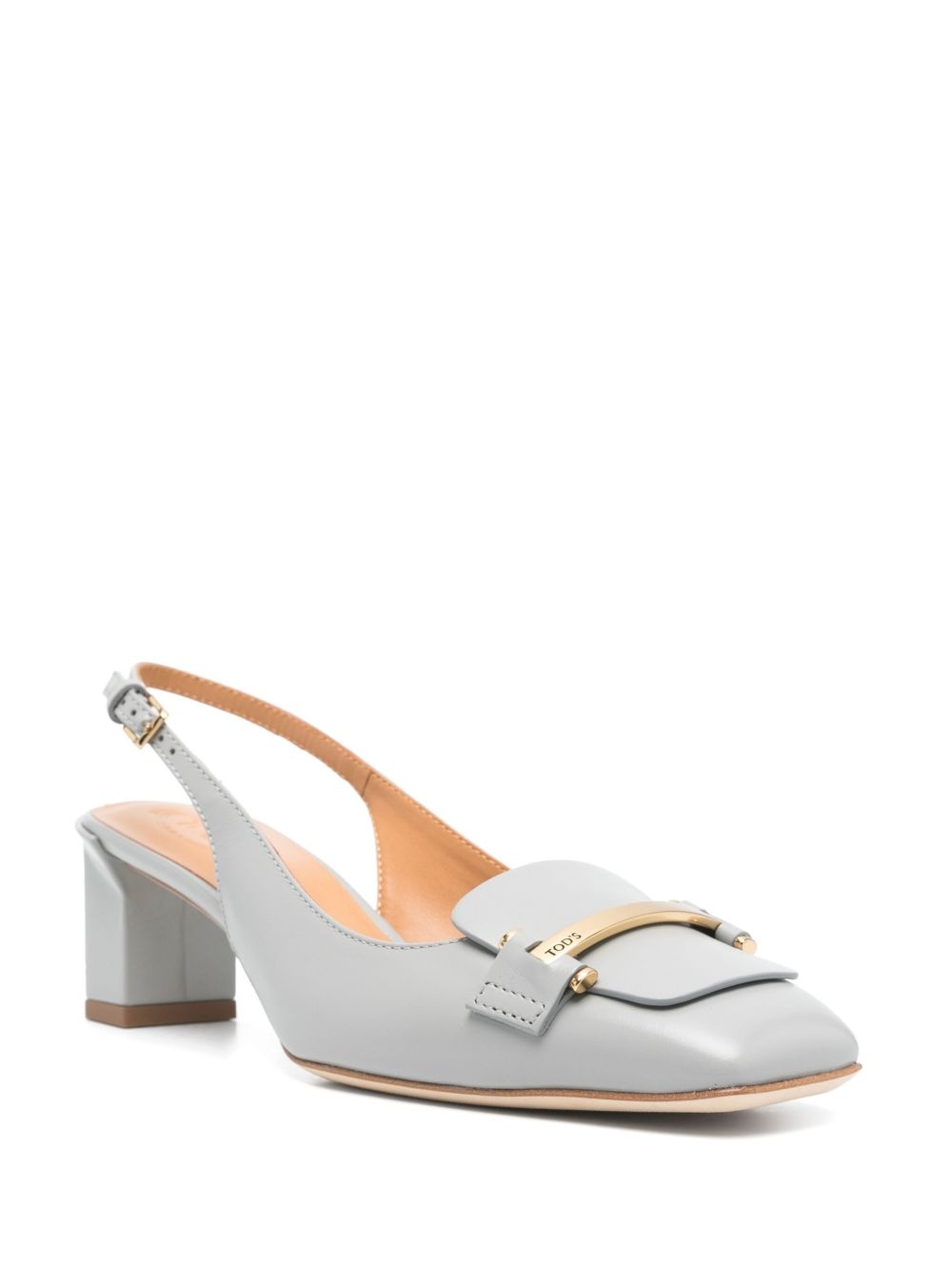 50mm logo-engraved slingback pumps - 2